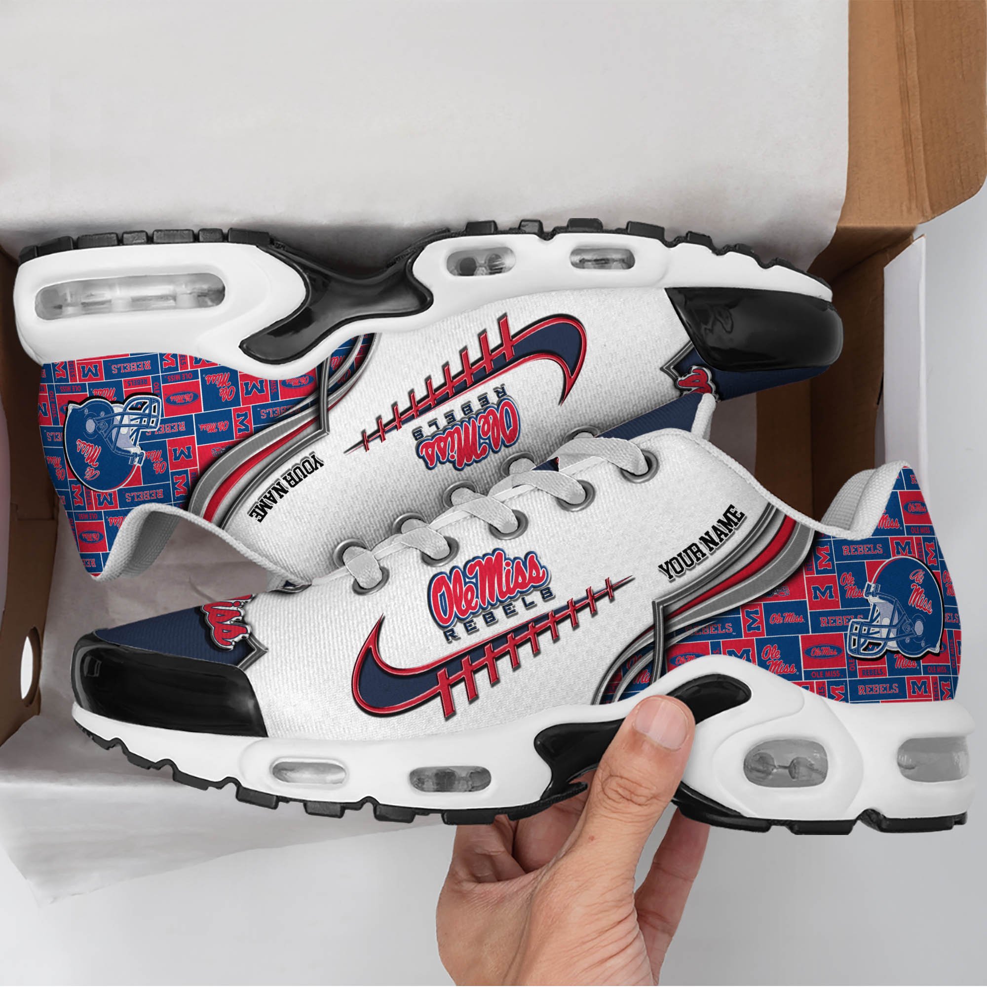 Ole Miss Rebels TN Shoes 2026 Version Custom Your Name 642