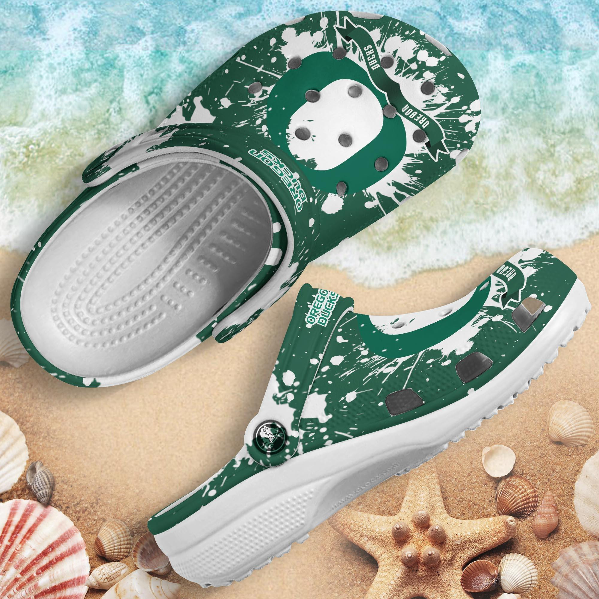Oregon Ducks Clog Shoes, Water Shoes