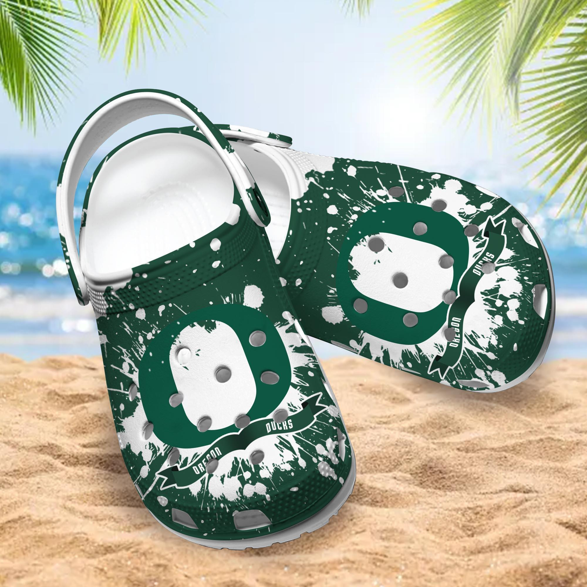 Oregon Ducks Clog Shoes, Water Shoes