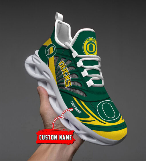 Oregon Ducks Custom Name Max Soul Shoes