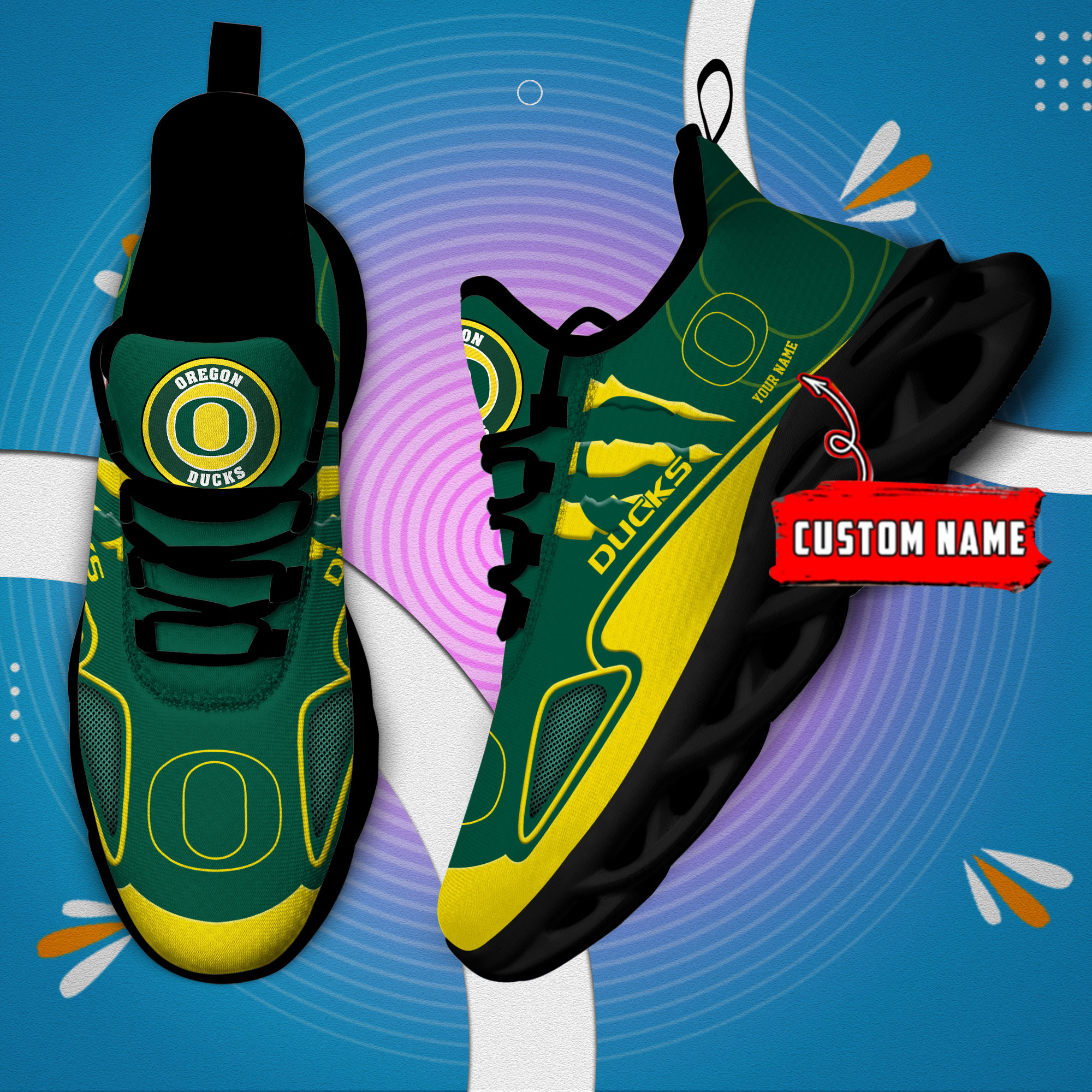 Oregon Ducks Max Soul Shoes