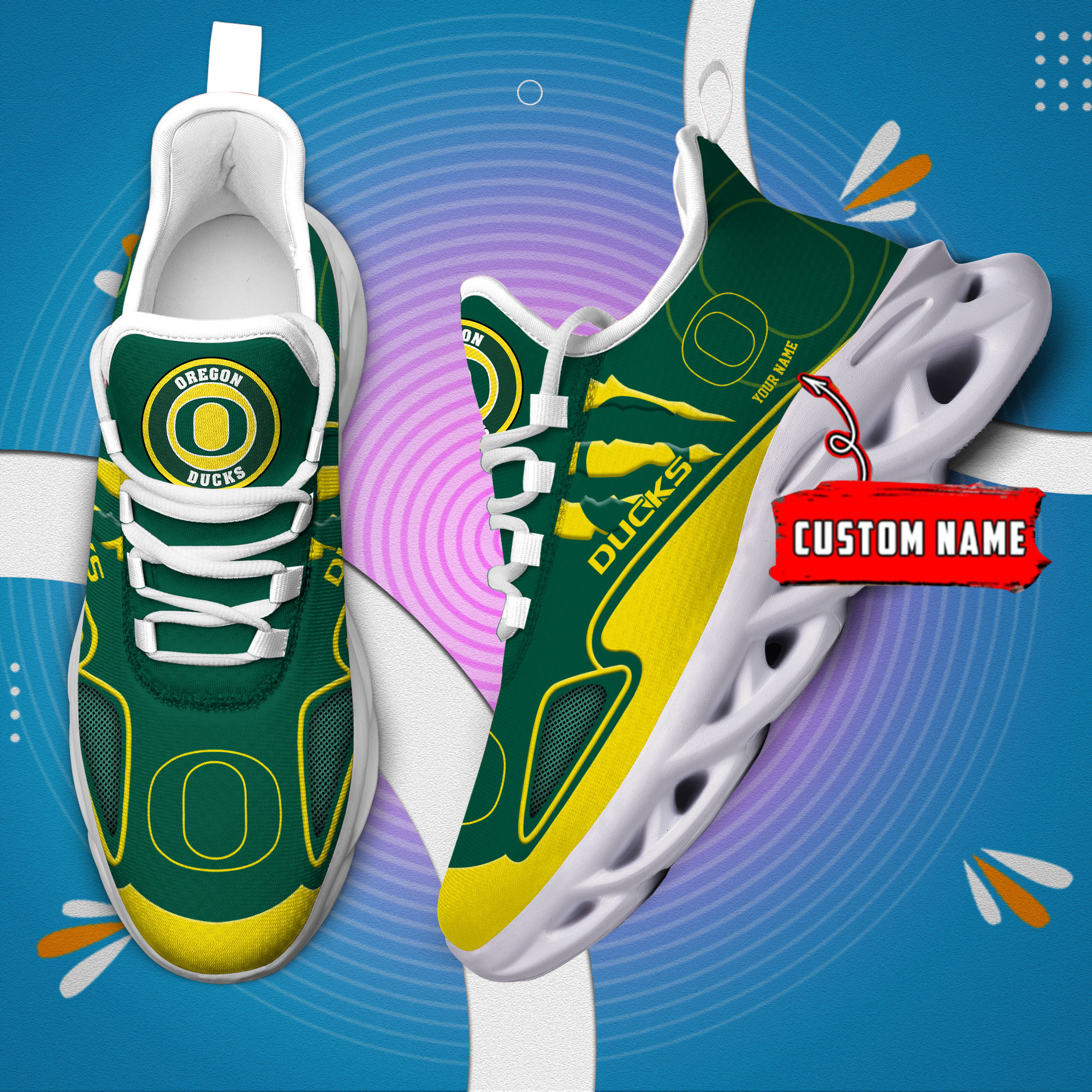 Oregon Ducks Max Soul Shoes