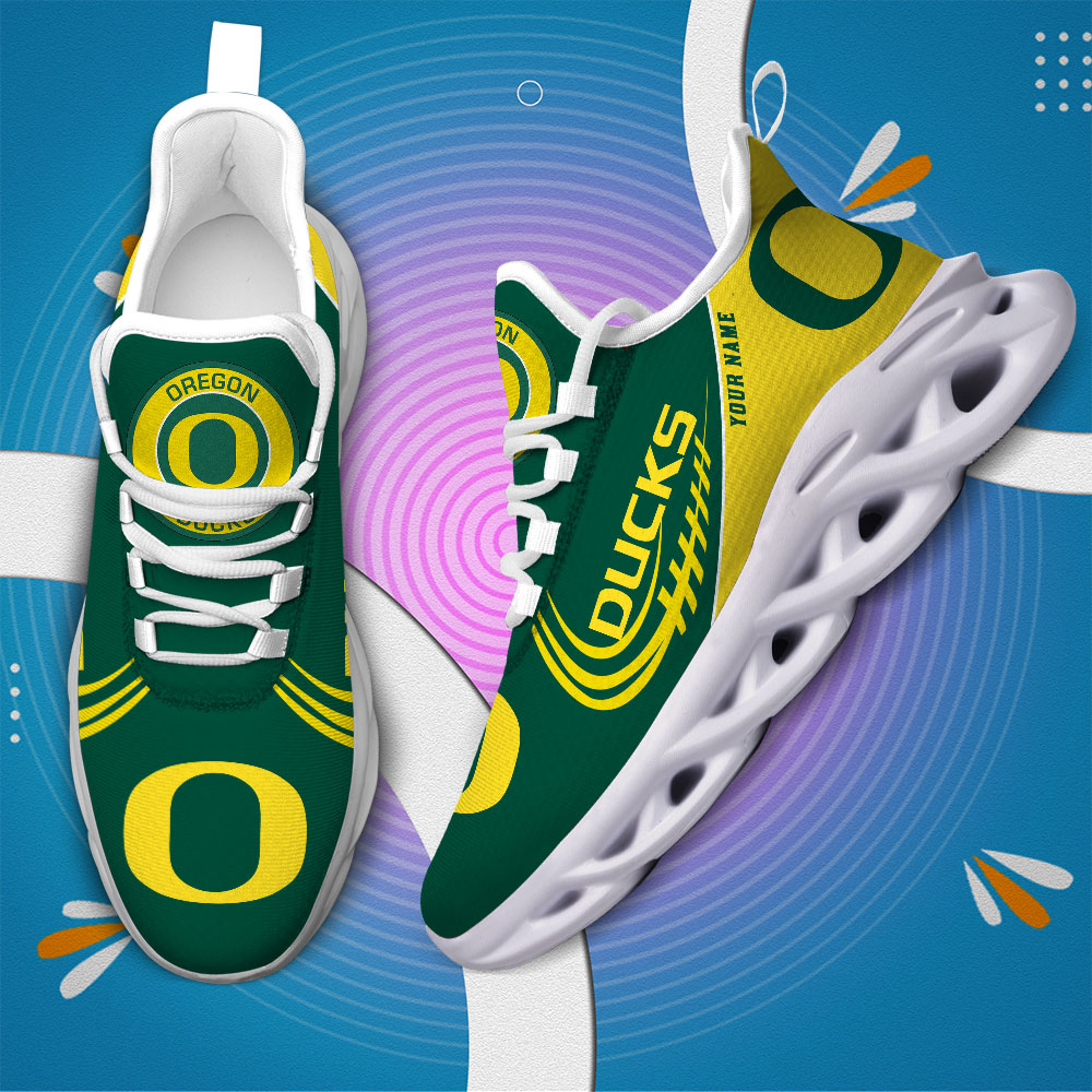 Oregon Ducks PERSONALIZED MAX SOUL SHOES T1