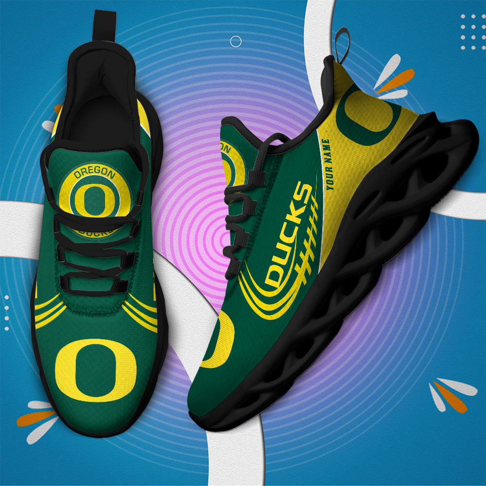 Oregon Ducks PERSONALIZED MAX SOUL SHOES T1