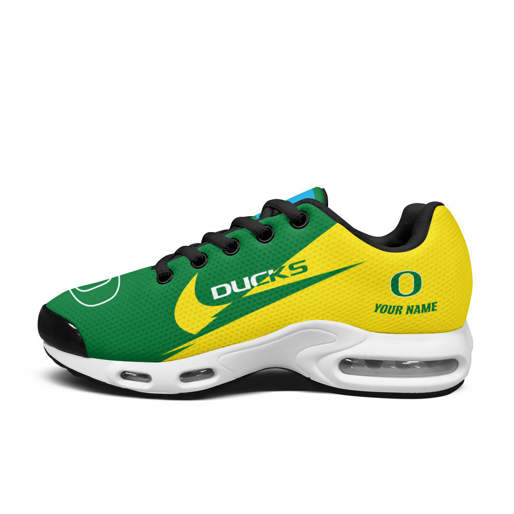 Oregon Ducks Personalized Name Team Logo Wings Of God Pattern TN Shoes Air Cushion Sneakers