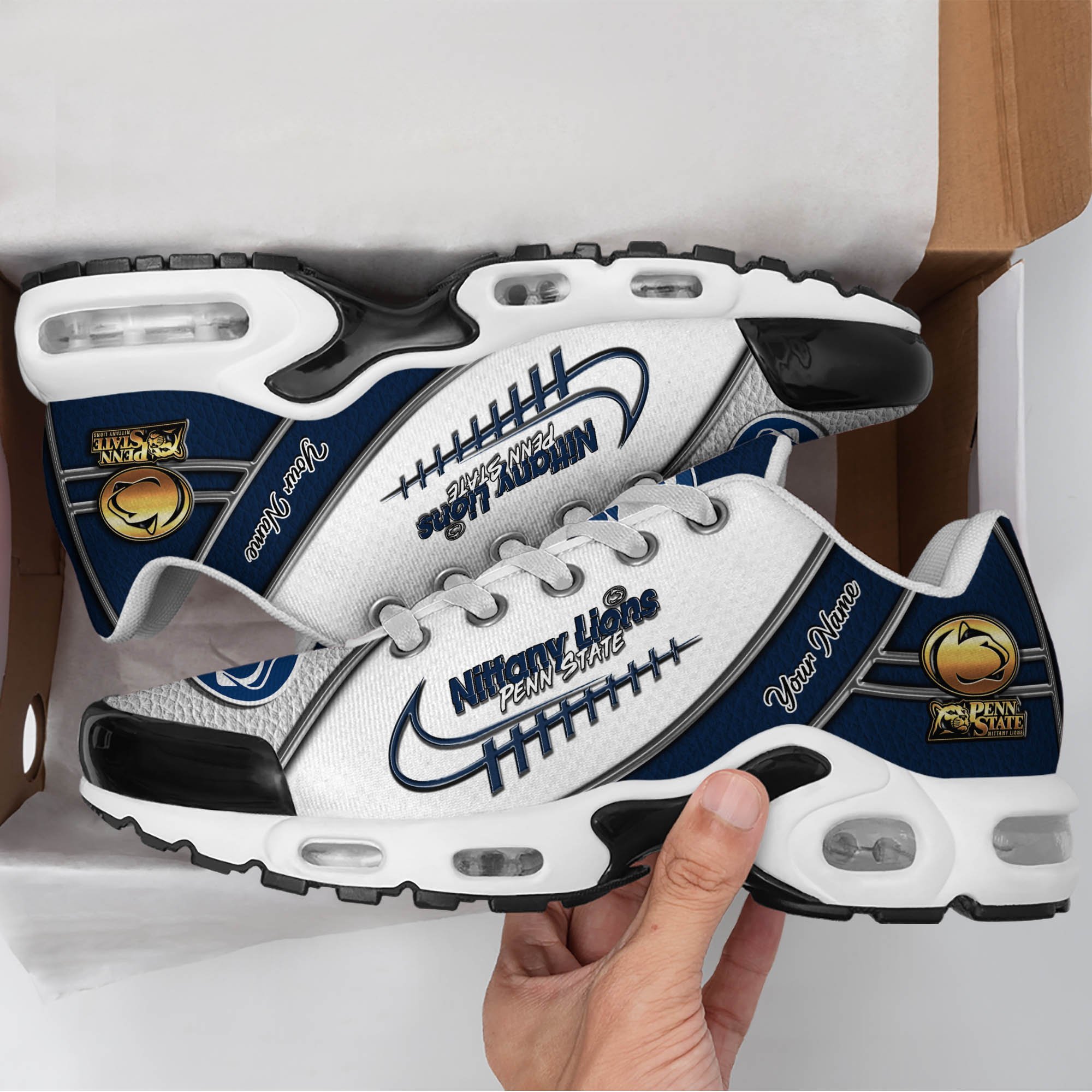 Penn State Nittany Lions TN Shoes 2026 Version Custom Your Name, Football Team Shoes, Football Shoes For Fans, Sport Gifts, Gifts For Lovers ETHY