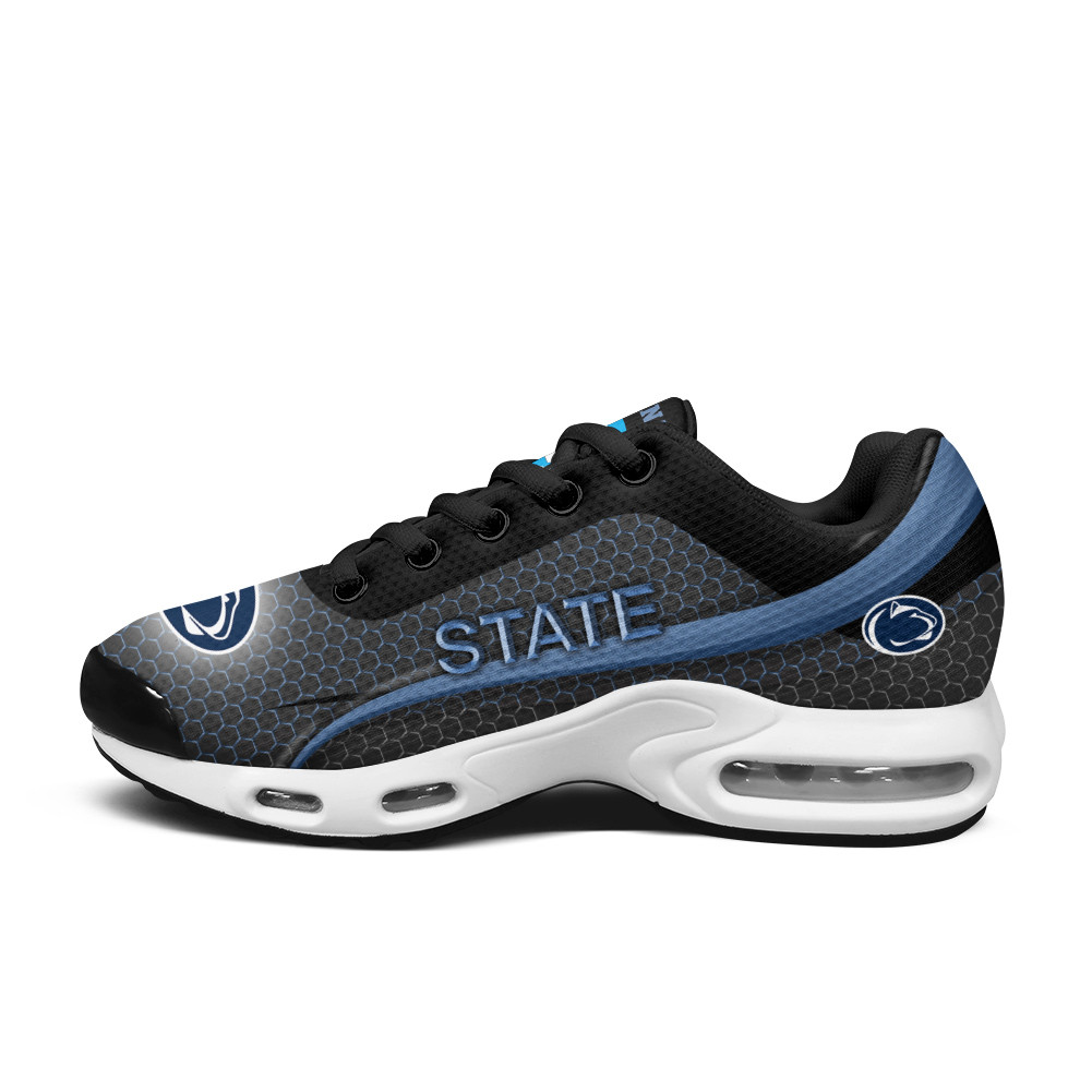 Penn State Personalized Name Team Colors Wave Line Beehive Pattern TN Air Max Shoes Air Cushion Sneakers