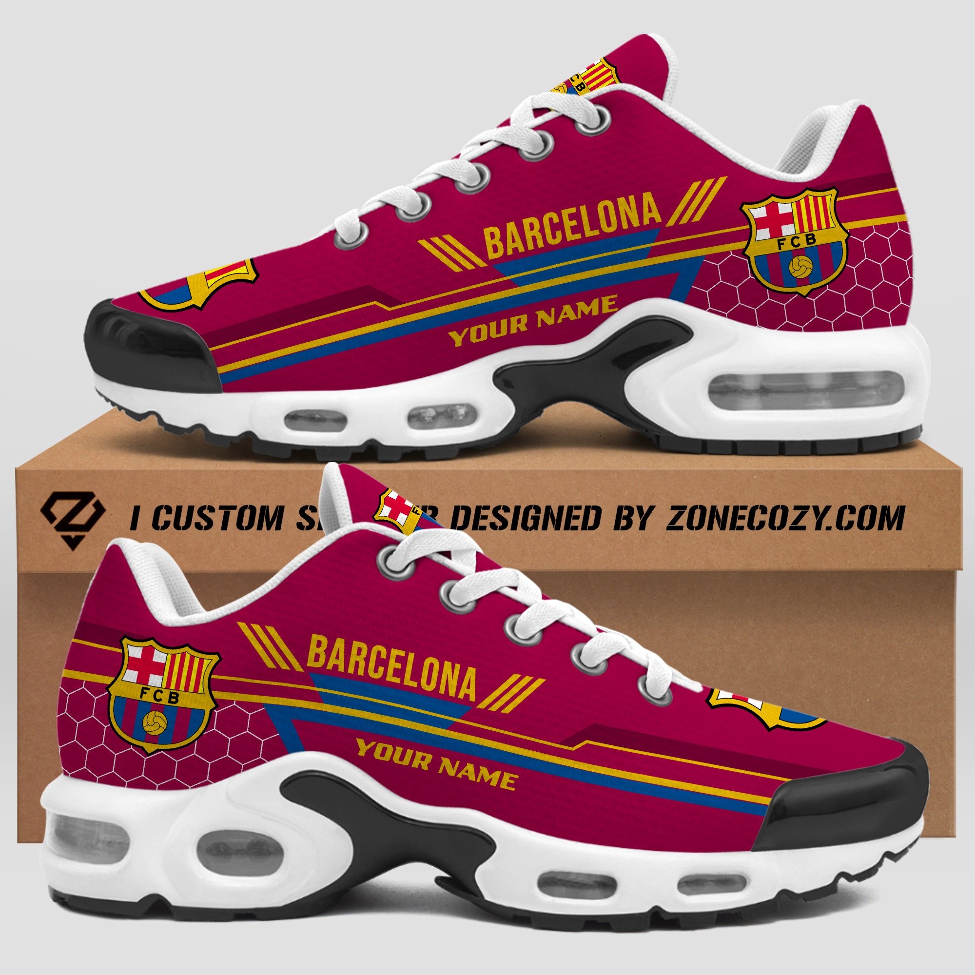 Personalized Barcelona Q7 Air Cushion Sneaker