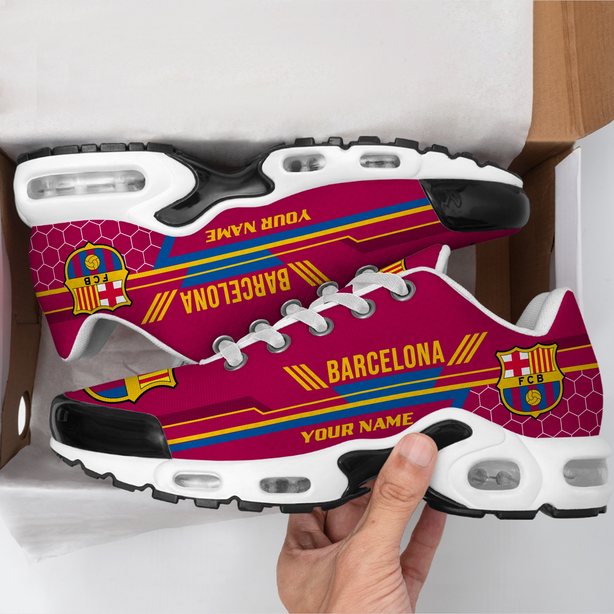 Personalized Barcelona Q7 Air Cushion Sneaker