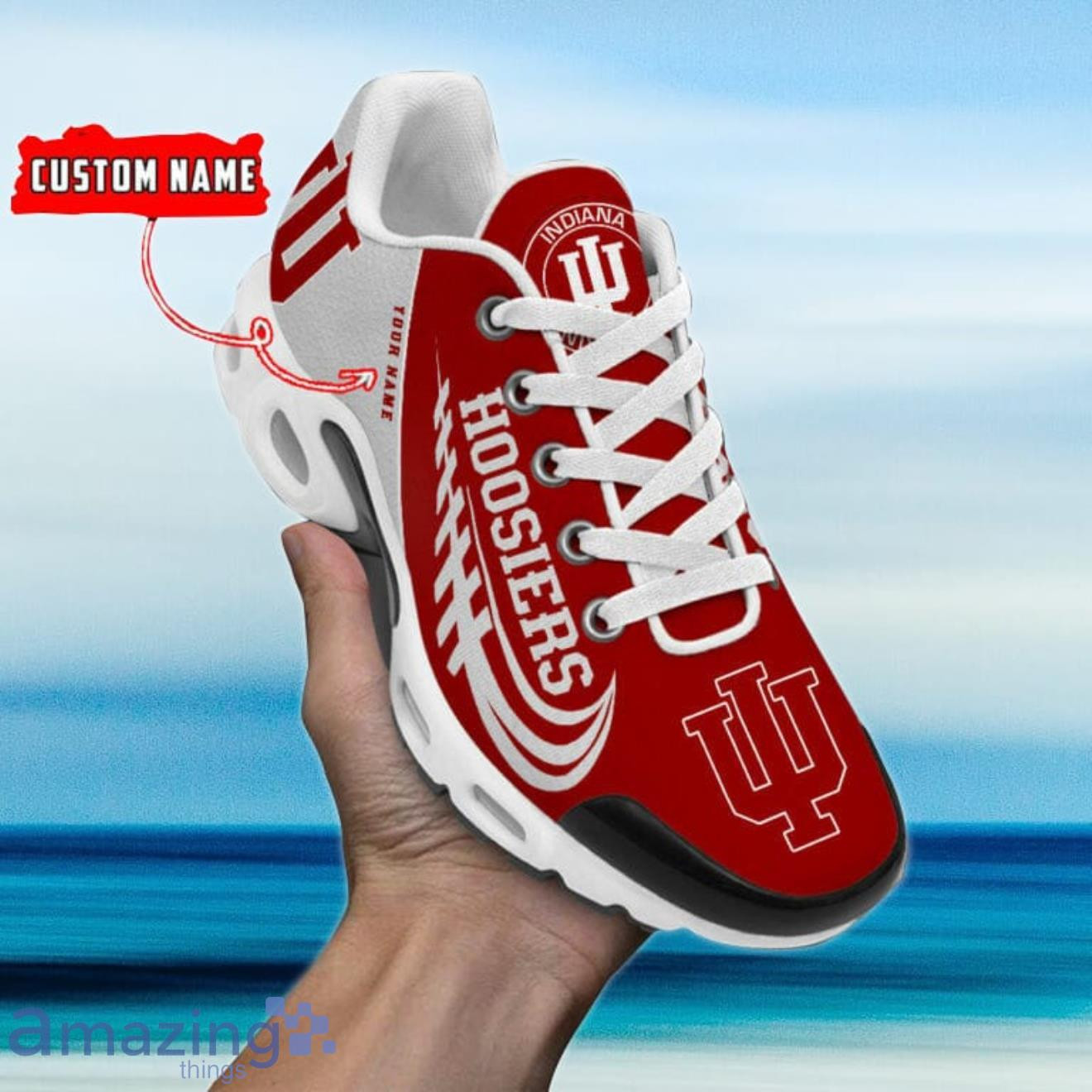 Personalized Indiana Hoosiers Team Logo And Color TN Air Max Shoes Air Cushion Sneakers