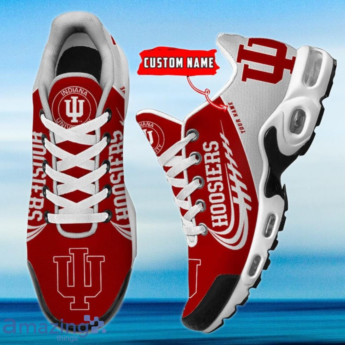 Personalized Indiana Hoosiers Team Logo And Color TN Air Max Shoes Air Cushion Sneakers