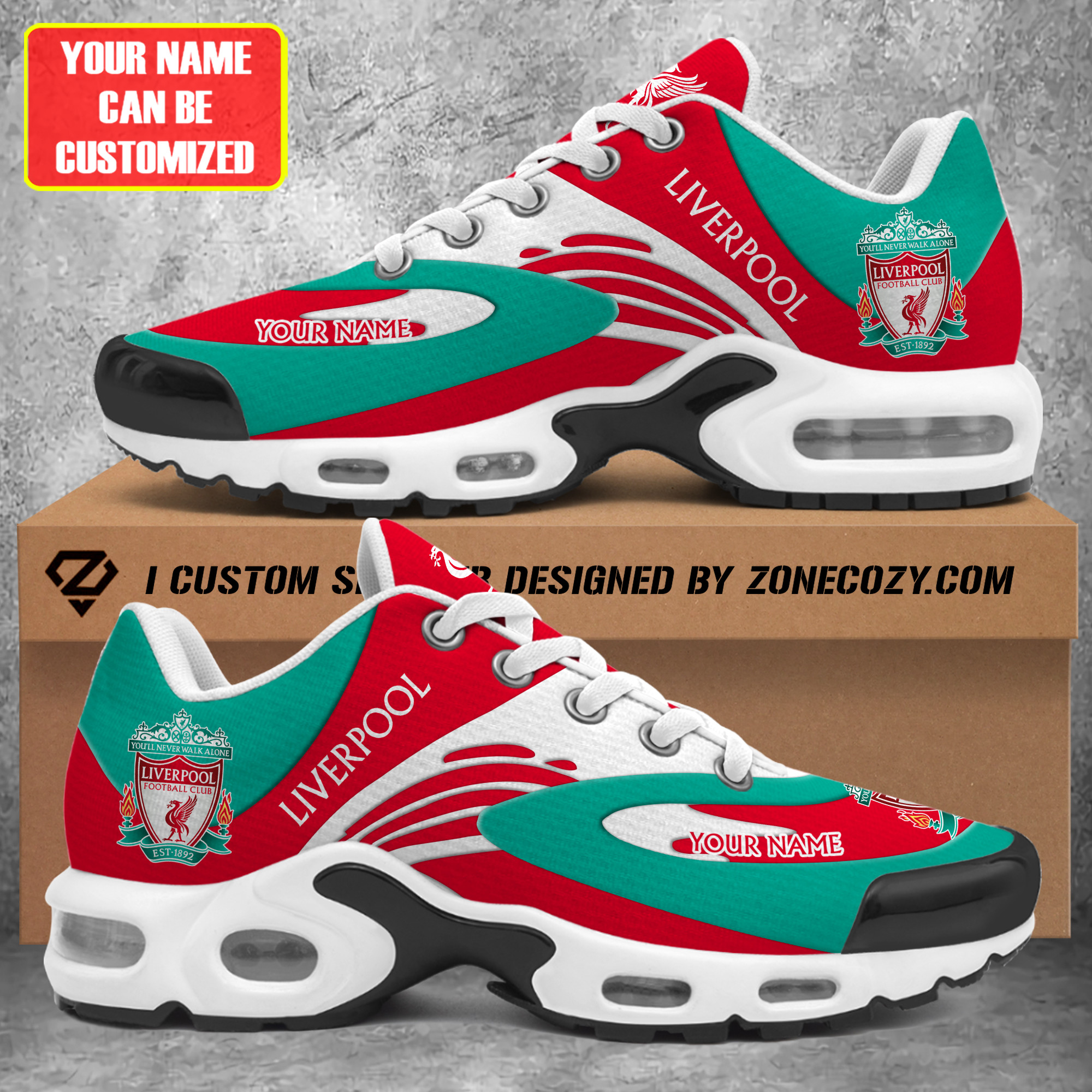 Personalized Liverpool Sport Air Cushion Sneaker V3