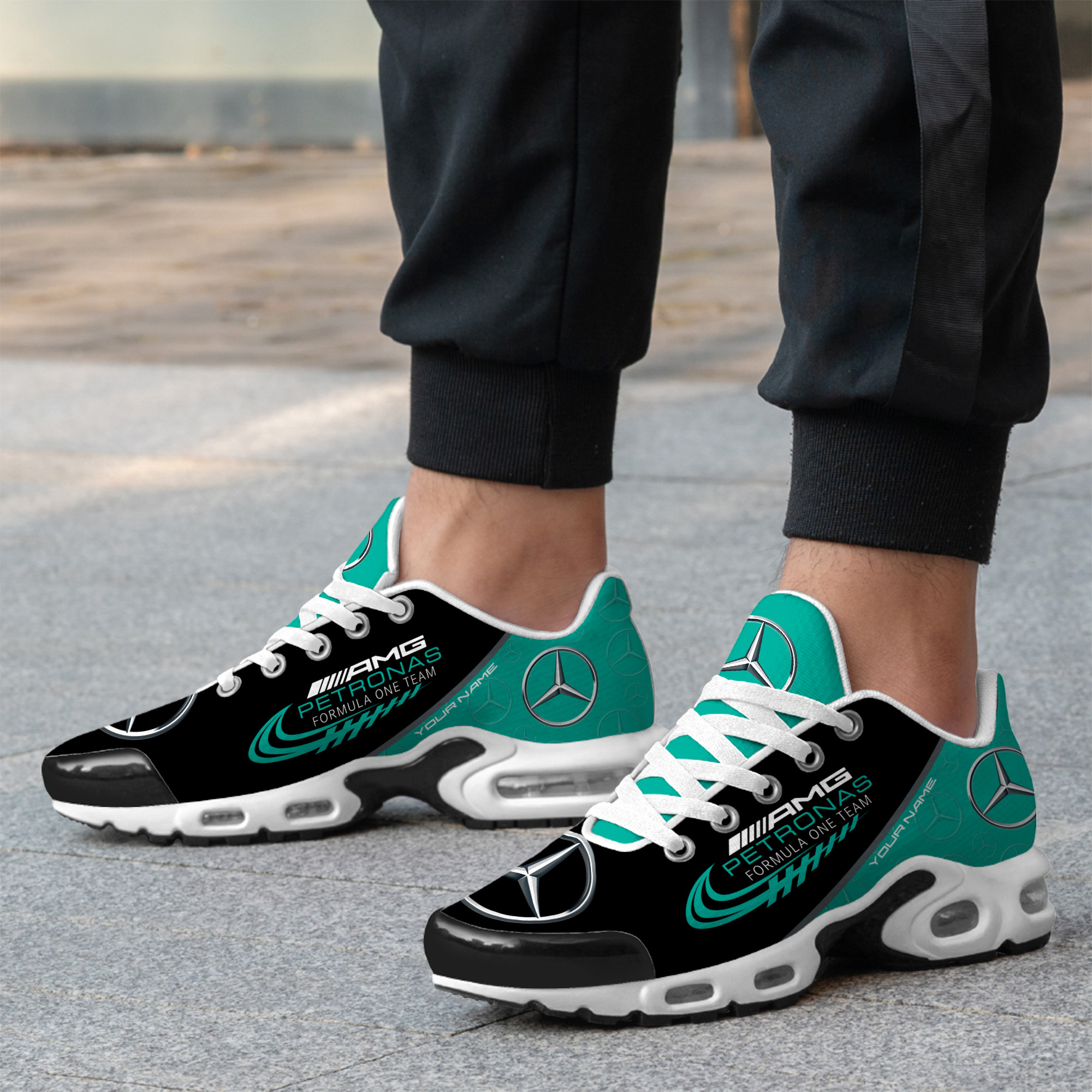 Personalized Mercedes Petronas Air Cushion Sneaker
