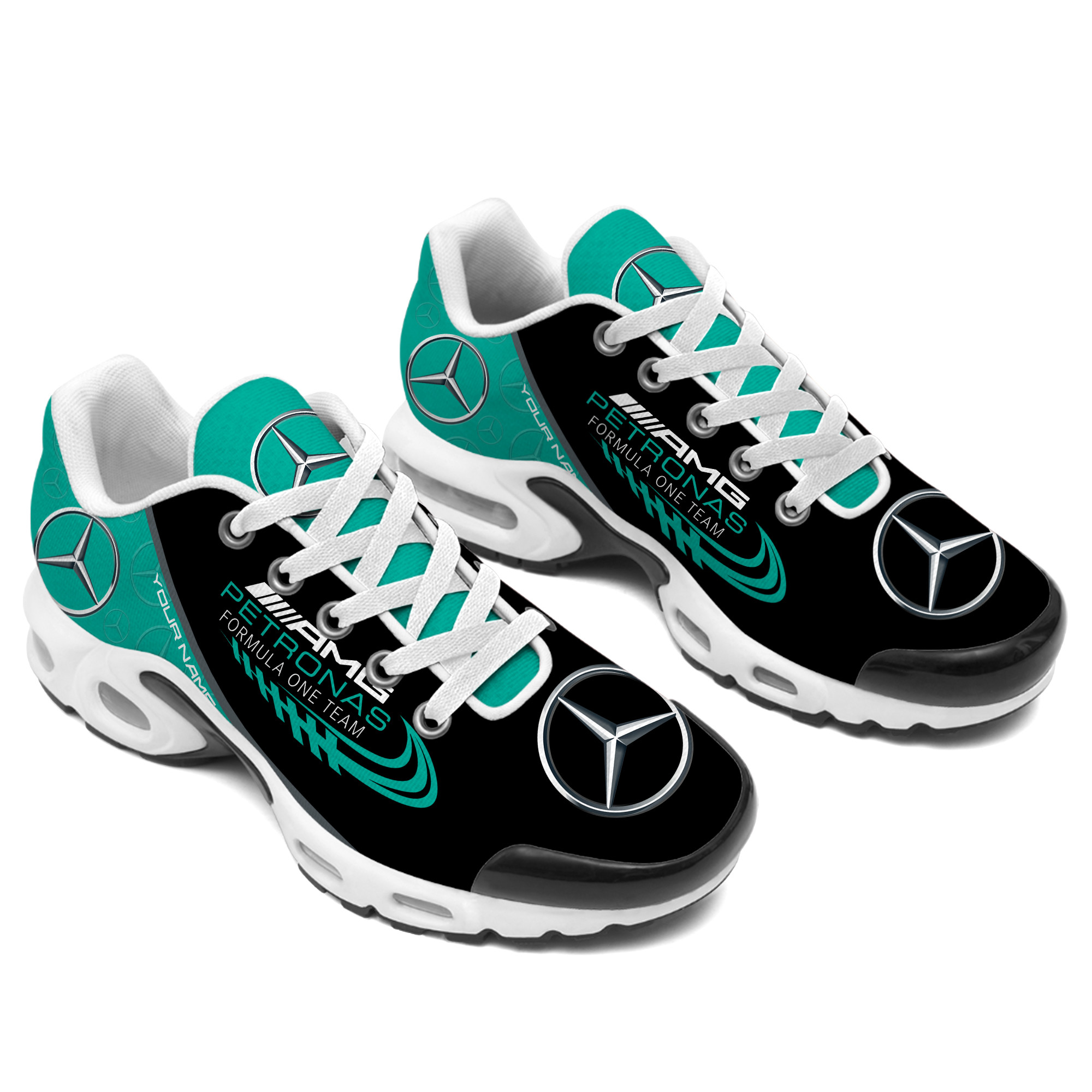 Personalized Mercedes Petronas Air Cushion Sneaker
