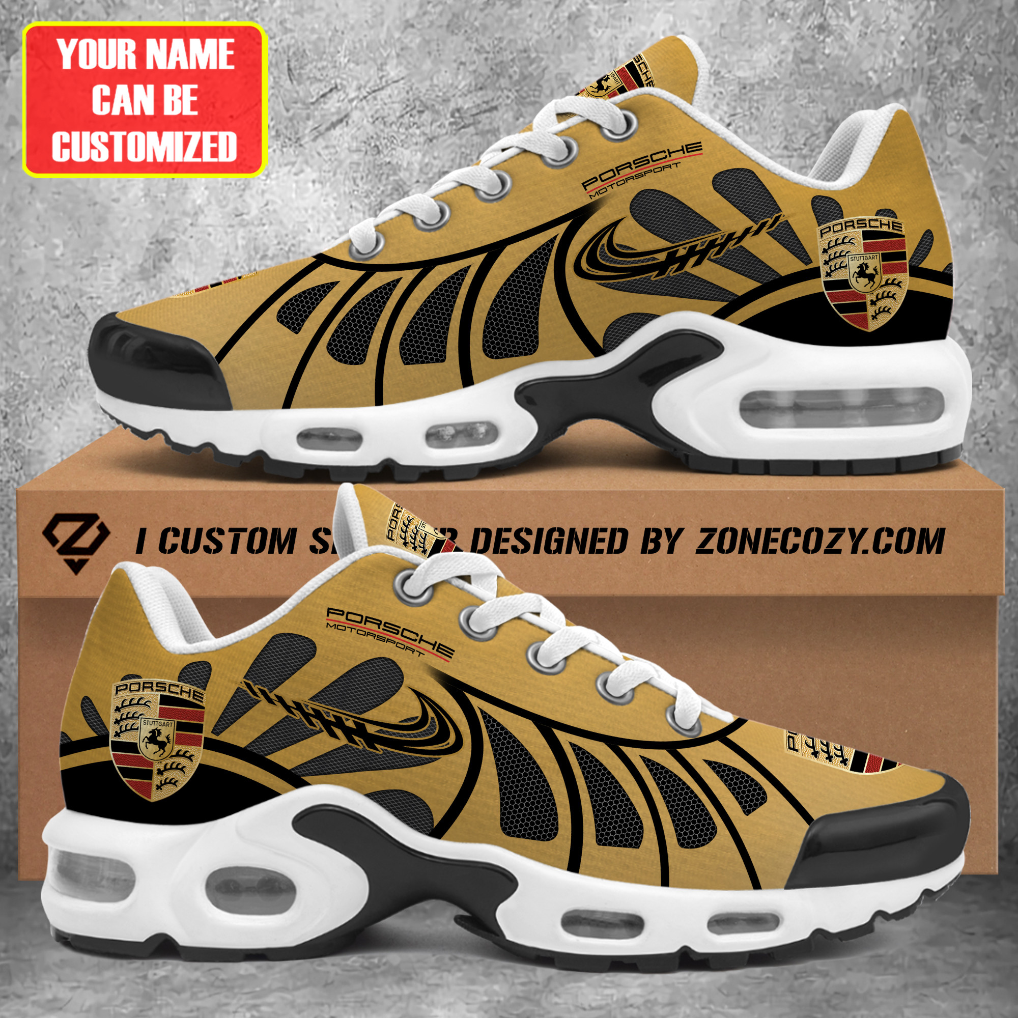 Personalized Porsche Air Cushion Sneaker V8