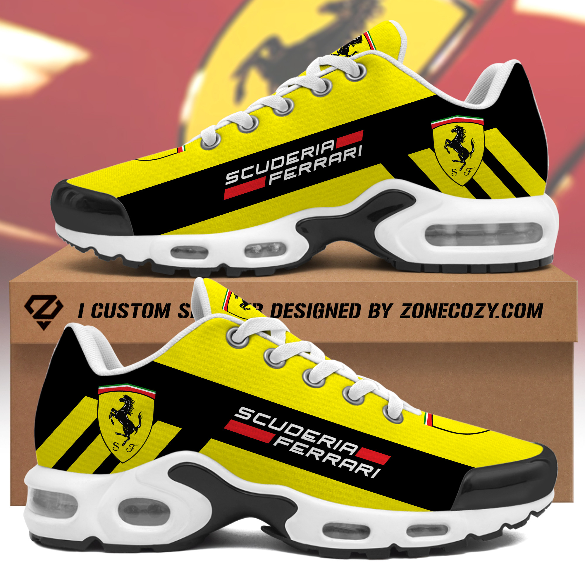 Personalized Scuderia Ferrari Air Cushion Sneaker V2