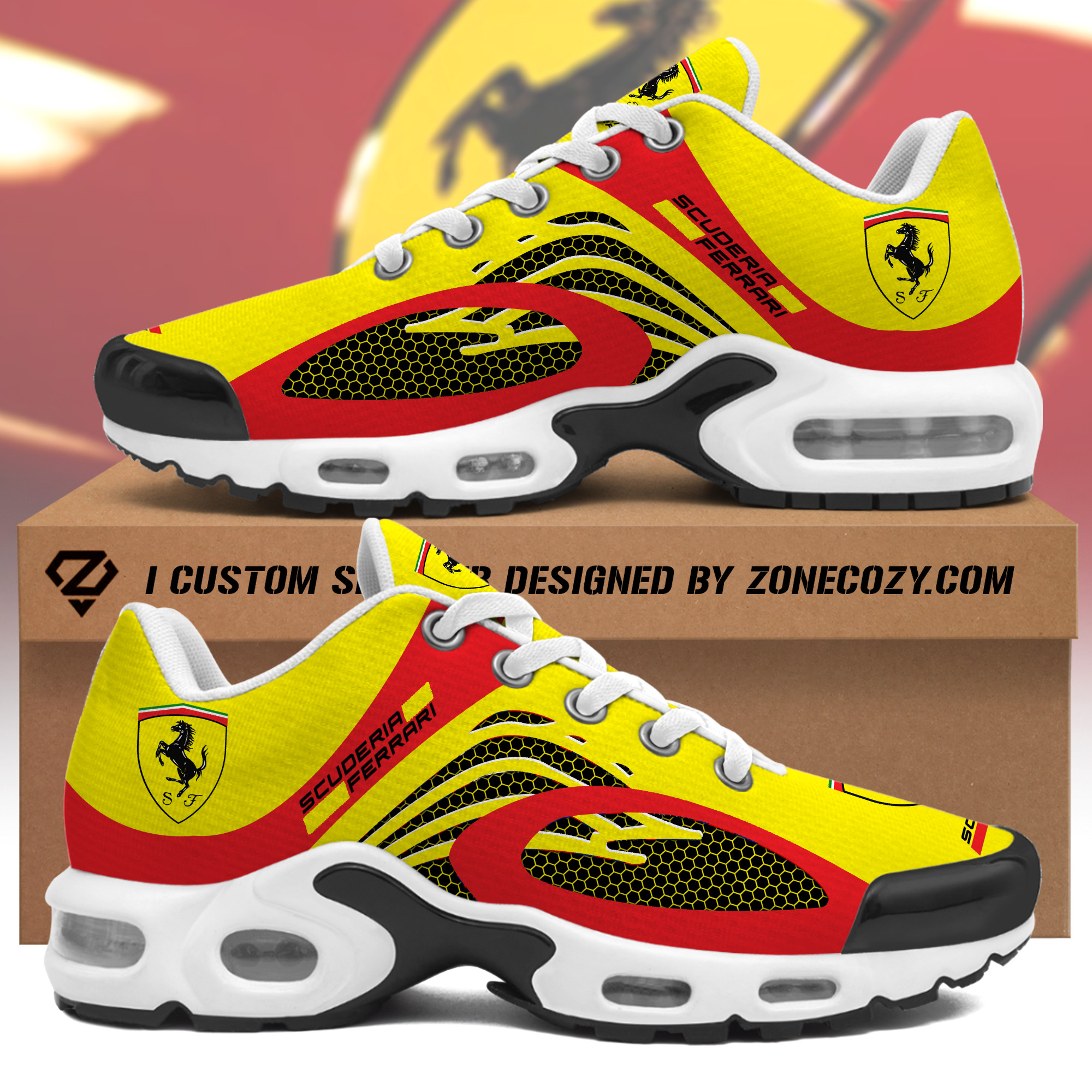 Personalized Scuderia Ferrari Air Cushion Sneaker V5
