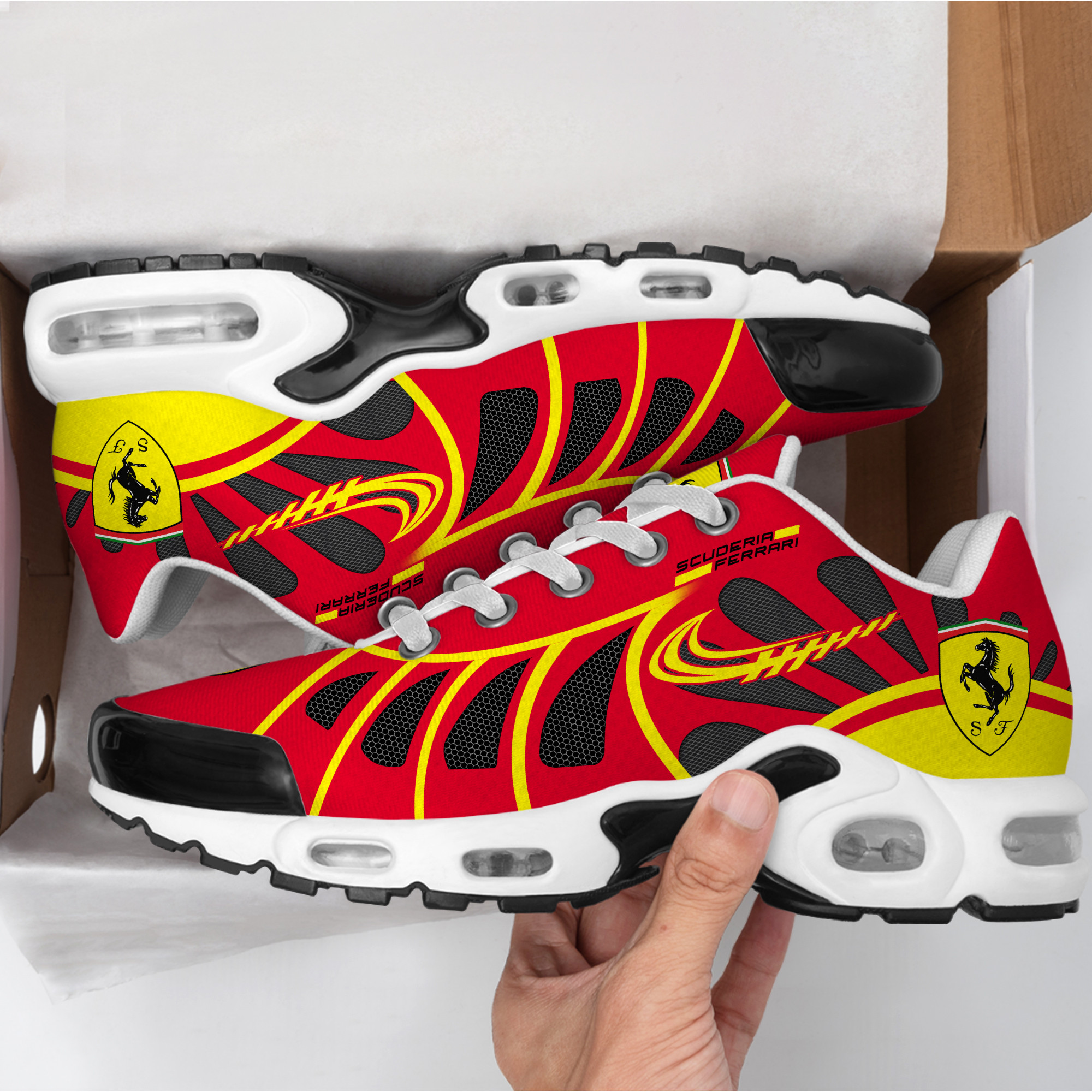 Personalized Scuderia Ferrari Air Cushion Sneaker V8