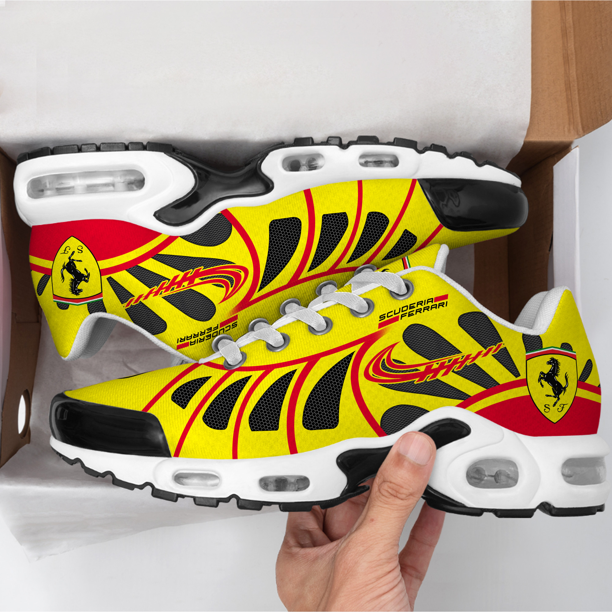 Personalized Scuderia Ferrari Air Cushion Sneaker V8