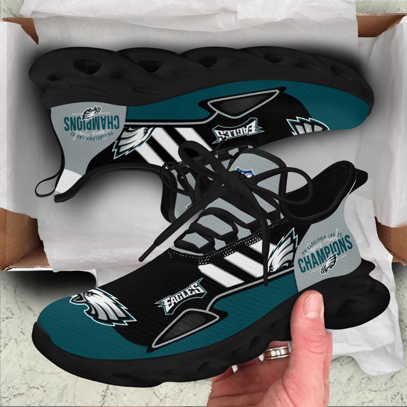 Philadelphia Eagles 2025 Super Bowl LIX Champions Max Soul Shoes
