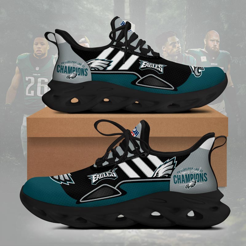 Philadelphia Eagles 2025 Super Bowl LIX Champions Max Soul Shoes