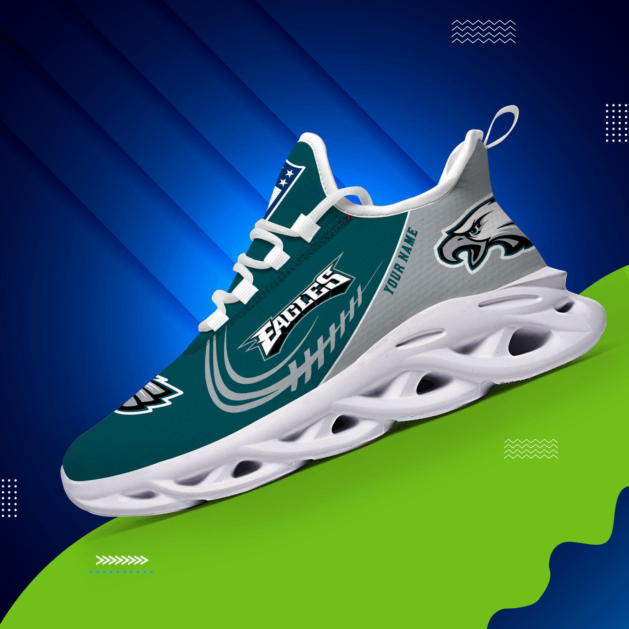 Philadelphia Eagles Black Max Soul Shoes 2026 Versions Custom Name 630