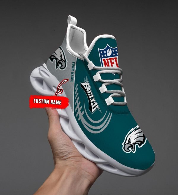 Philadelphia Eagles Black Max Soul Shoes 2026 Versions Custom Name 630
