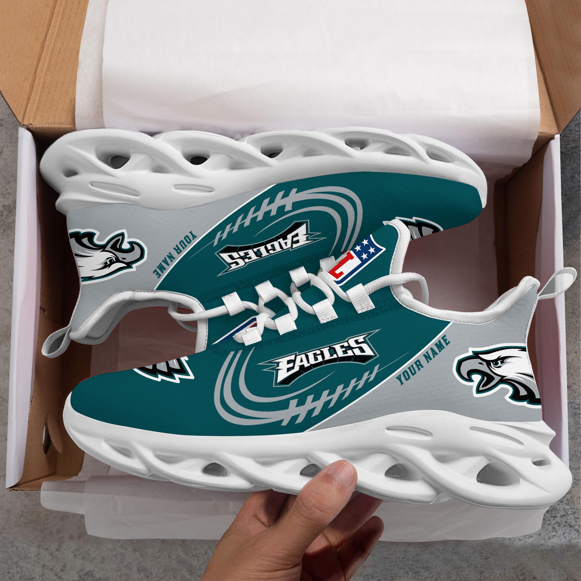 Philadelphia Eagles Black Max Soul Shoes 2026 Versions Custom Name 630