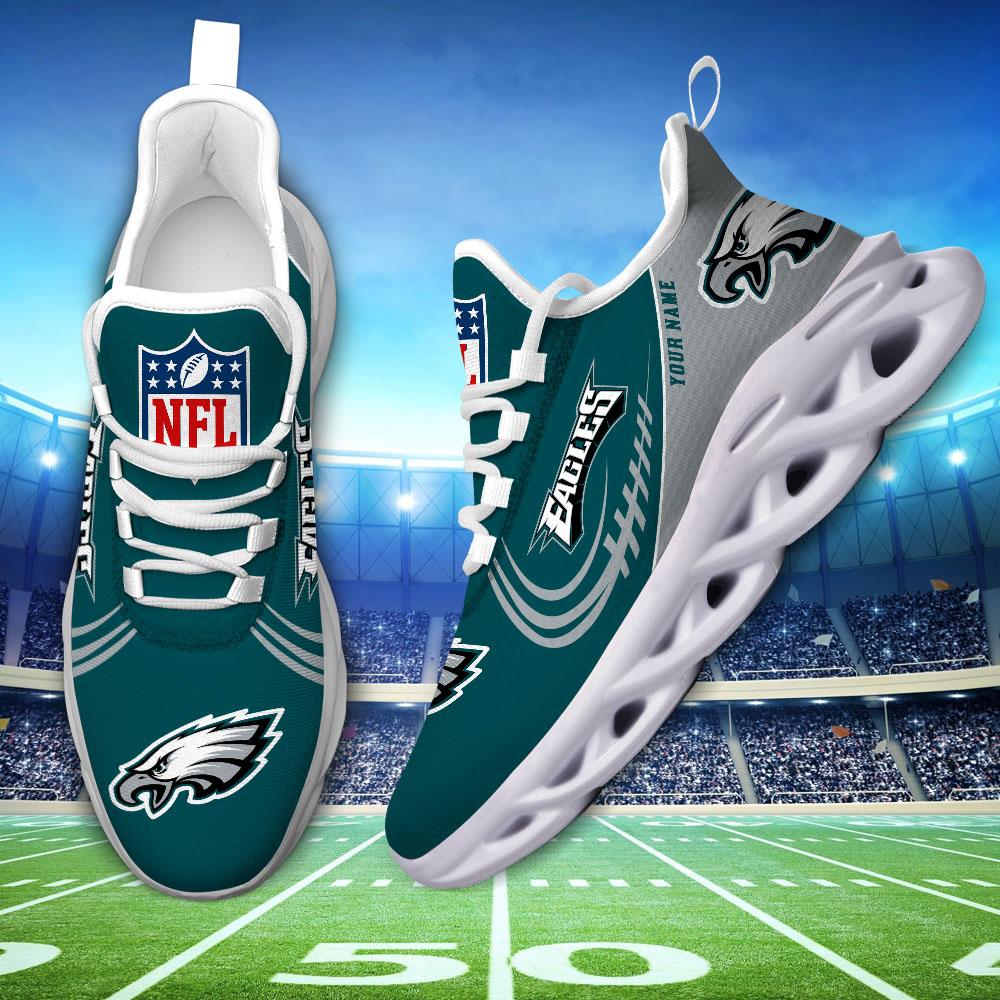 Philadelphia Eagles Black Max Soul Shoes 2026 Versions Custom Name 630
