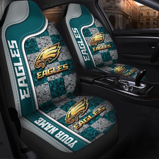 Philadelphia Eagles Personalized Car Seat Covers BGCSC659