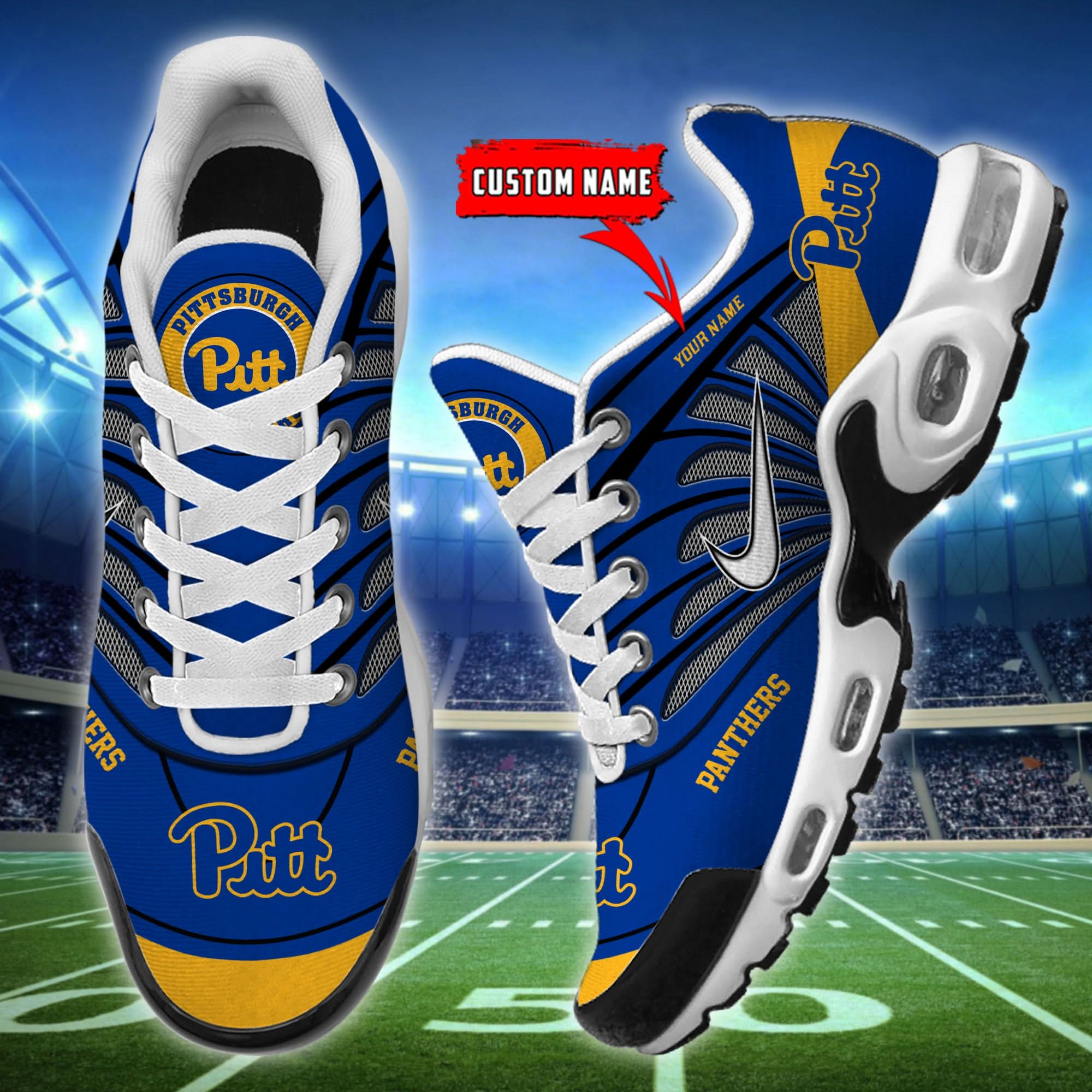 Pittsburgh Panthers Air Max Plus Shoes