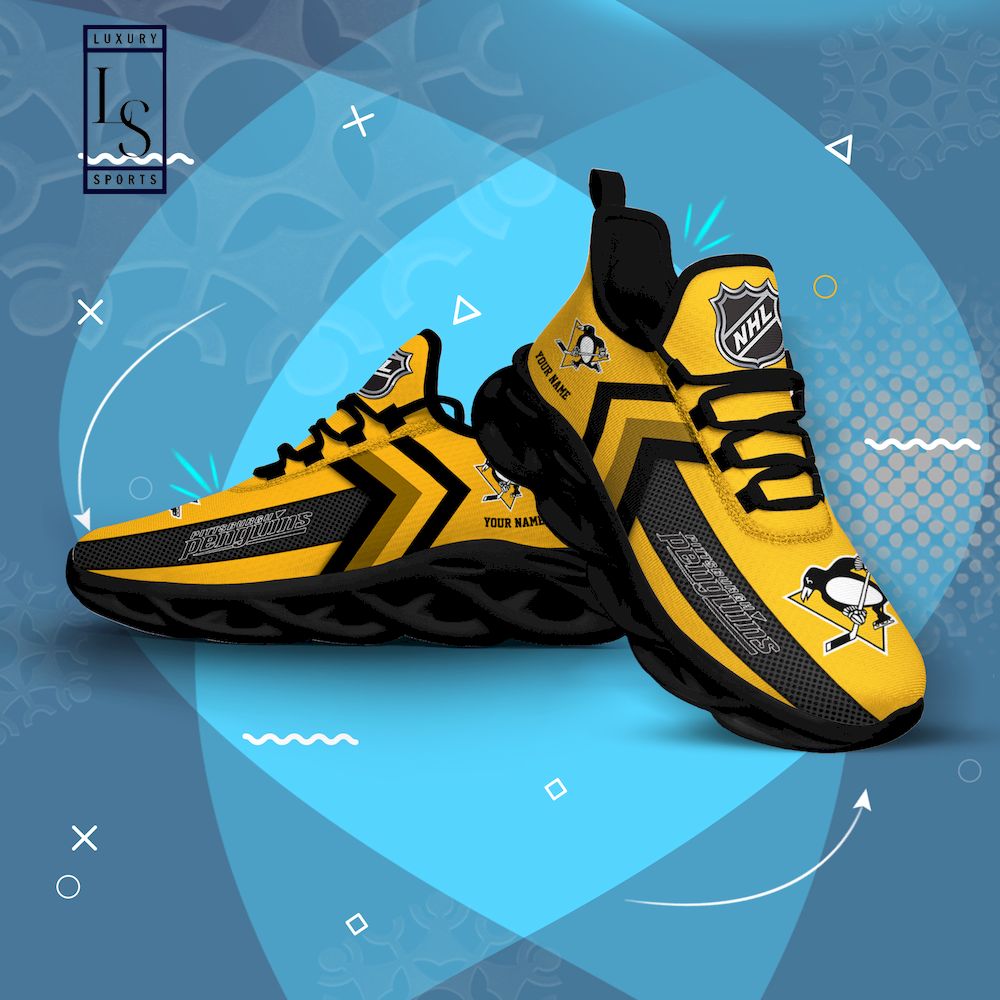 Pittsburgh Penguins NHL Personalized Max Soul Shoes