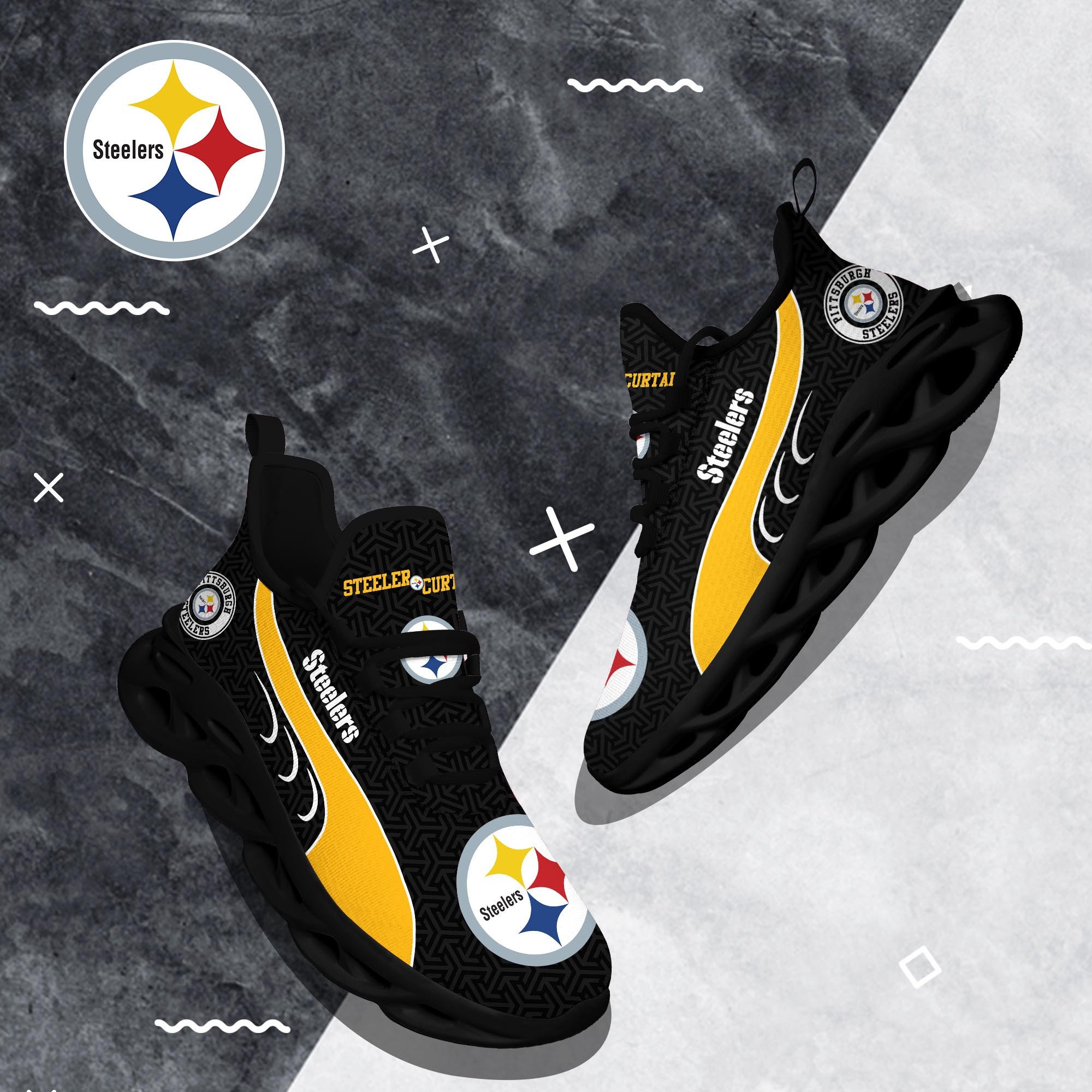Pittsburgh Steelers Clunky Shoes T-42107