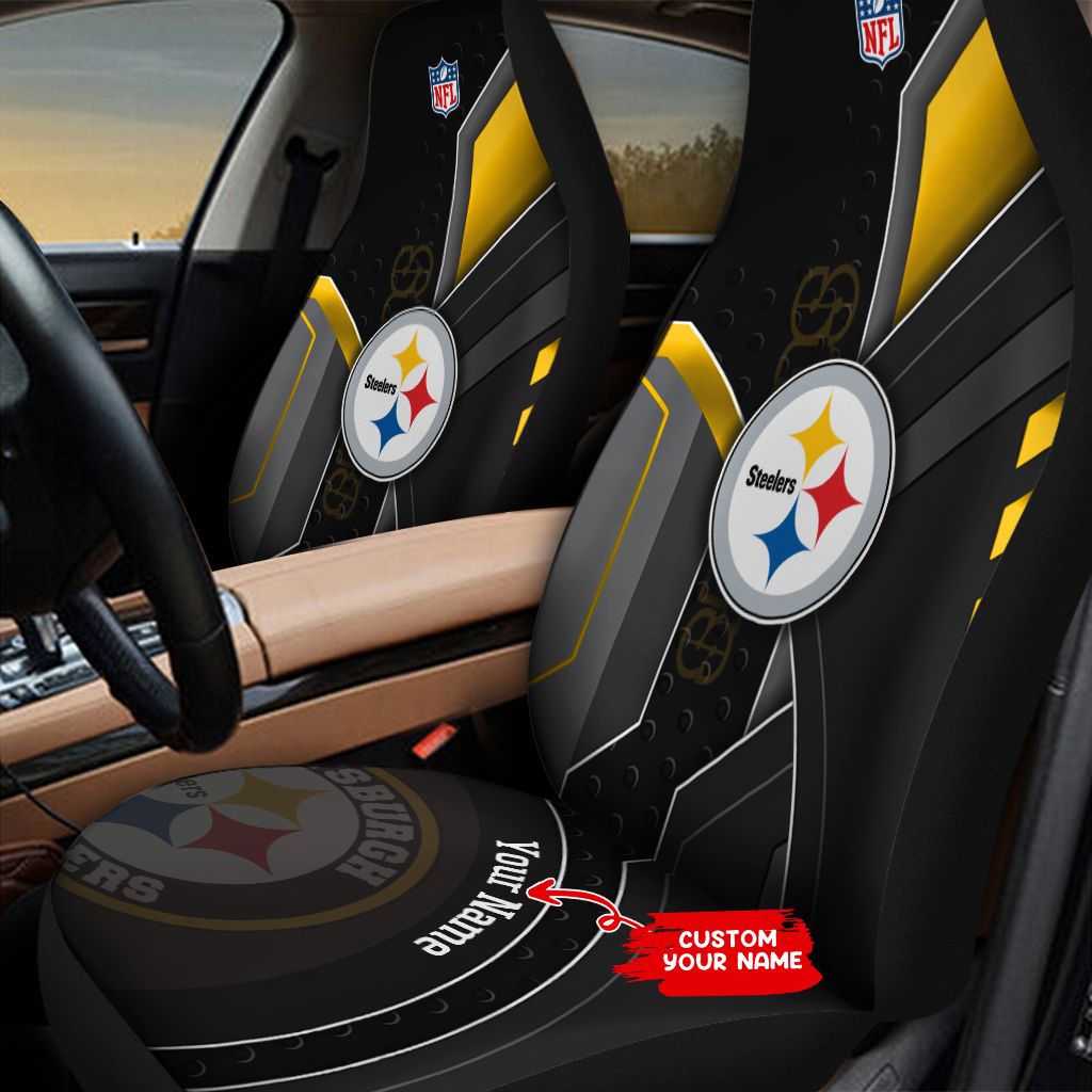 Pittsburgh Steelers Personalized Car Seat Covers BGCSC634