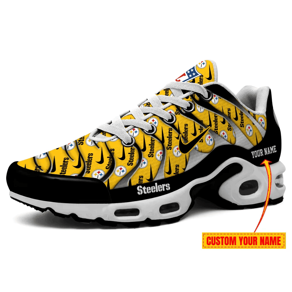 Pittsburgh Steelers Personalized Name Team Mix Colors V5 TN Shoes Air Cushion Sneakers