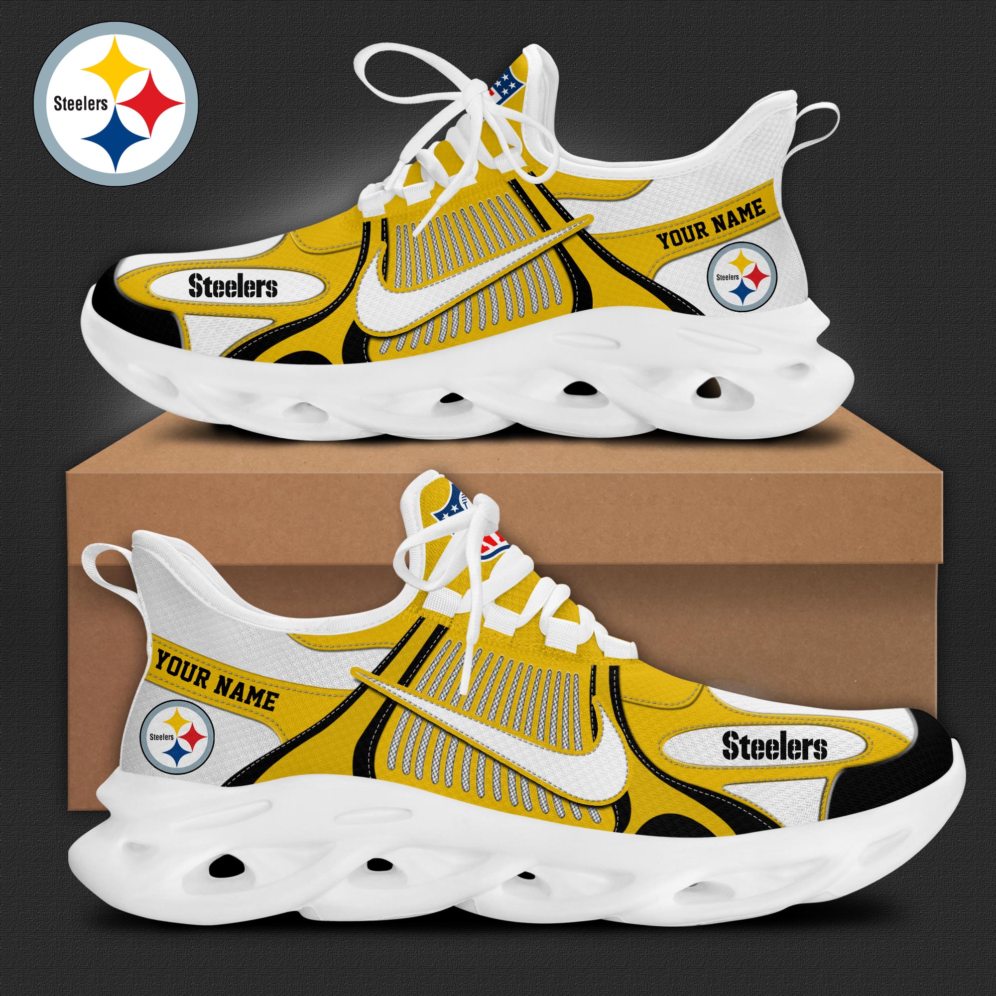 Pittsburgh Steelers Personalized Shoes