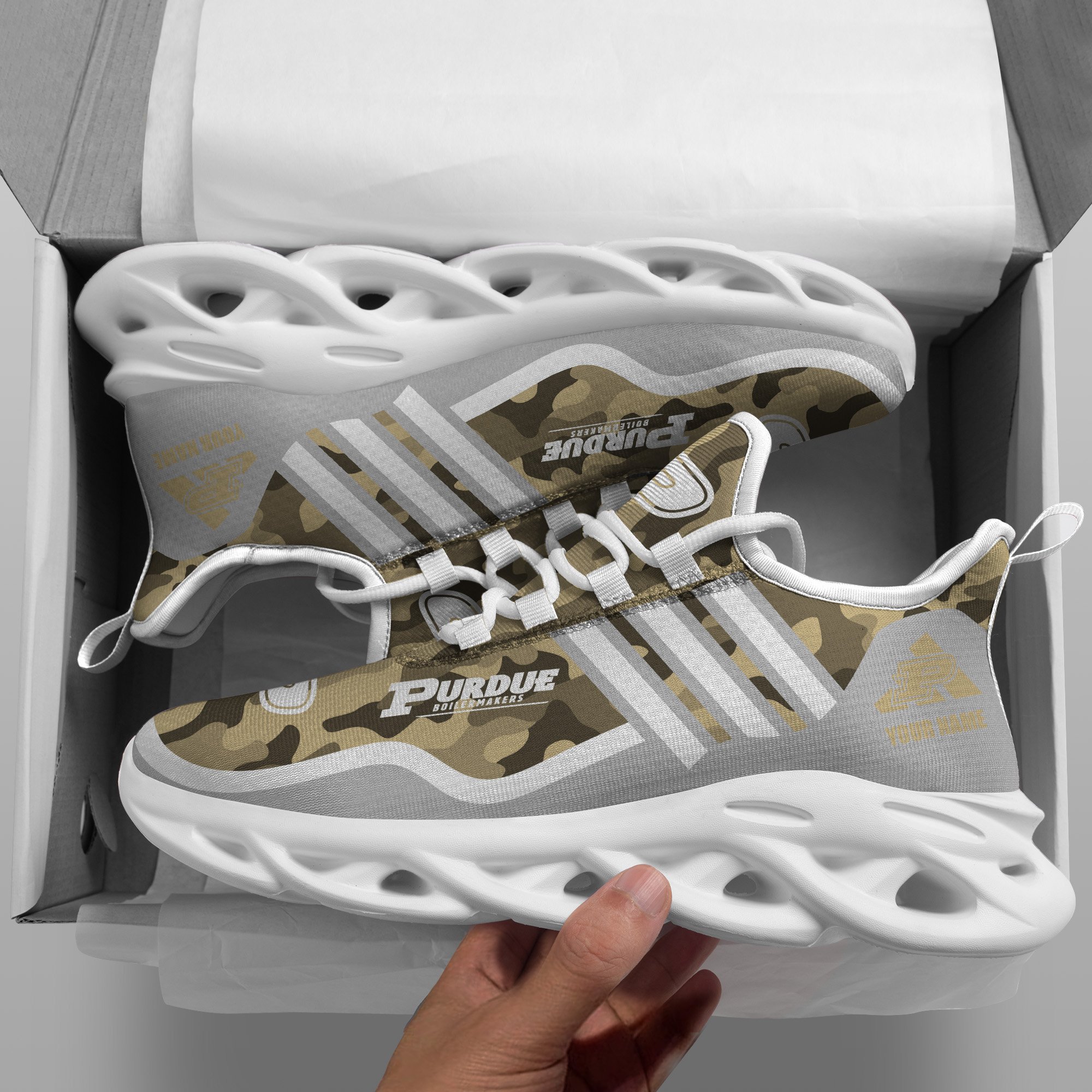 Purdue Boilermakers Black Max Soul Shoes 2026 Versions Custom Name 466