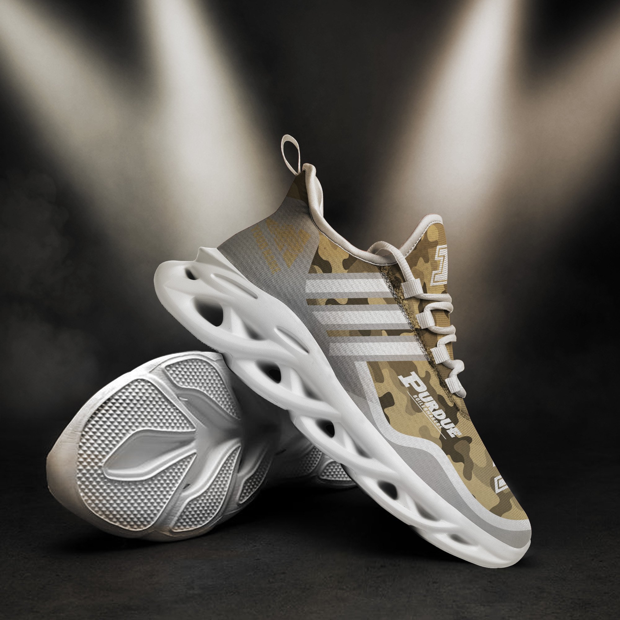 Purdue Boilermakers Black Max Soul Shoes 2026 Versions Custom Name 466