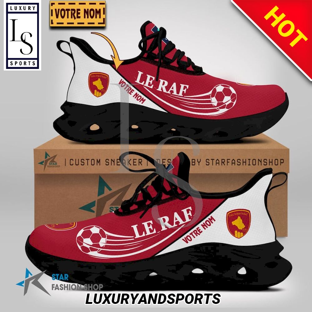 Rodez Aveyron Football Ligue 2 Custom Name Max Soul Shoes