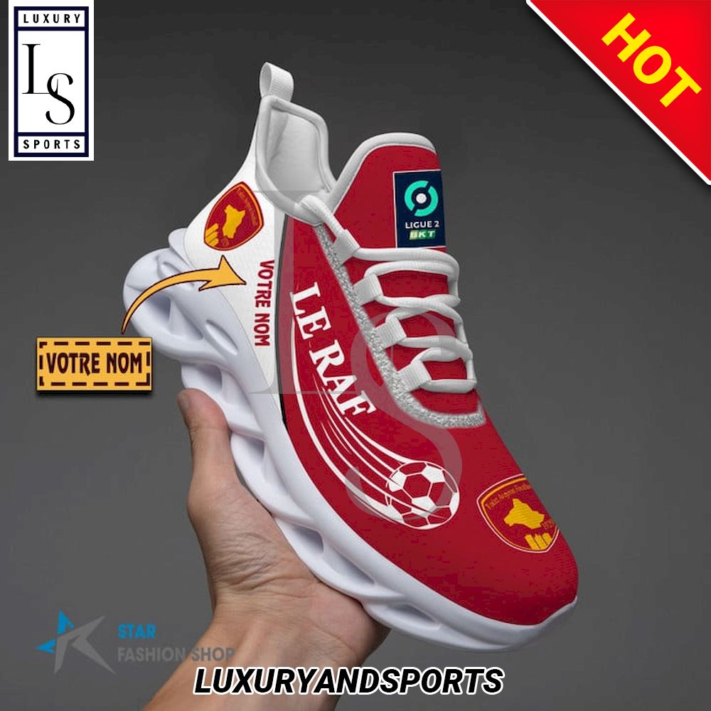 Rodez Aveyron Football Ligue 2 Custom Name Max Soul Shoes