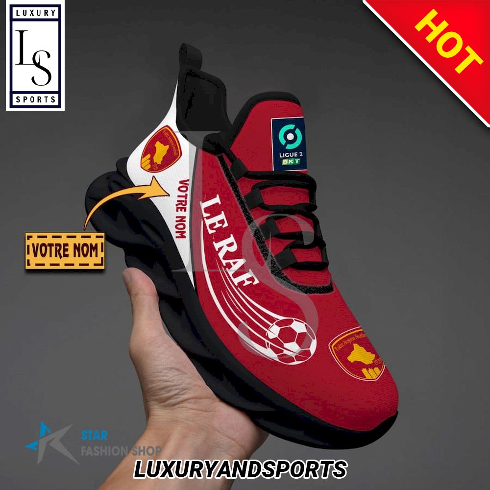 Rodez Aveyron Football Ligue 2 Custom Name Max Soul Shoes