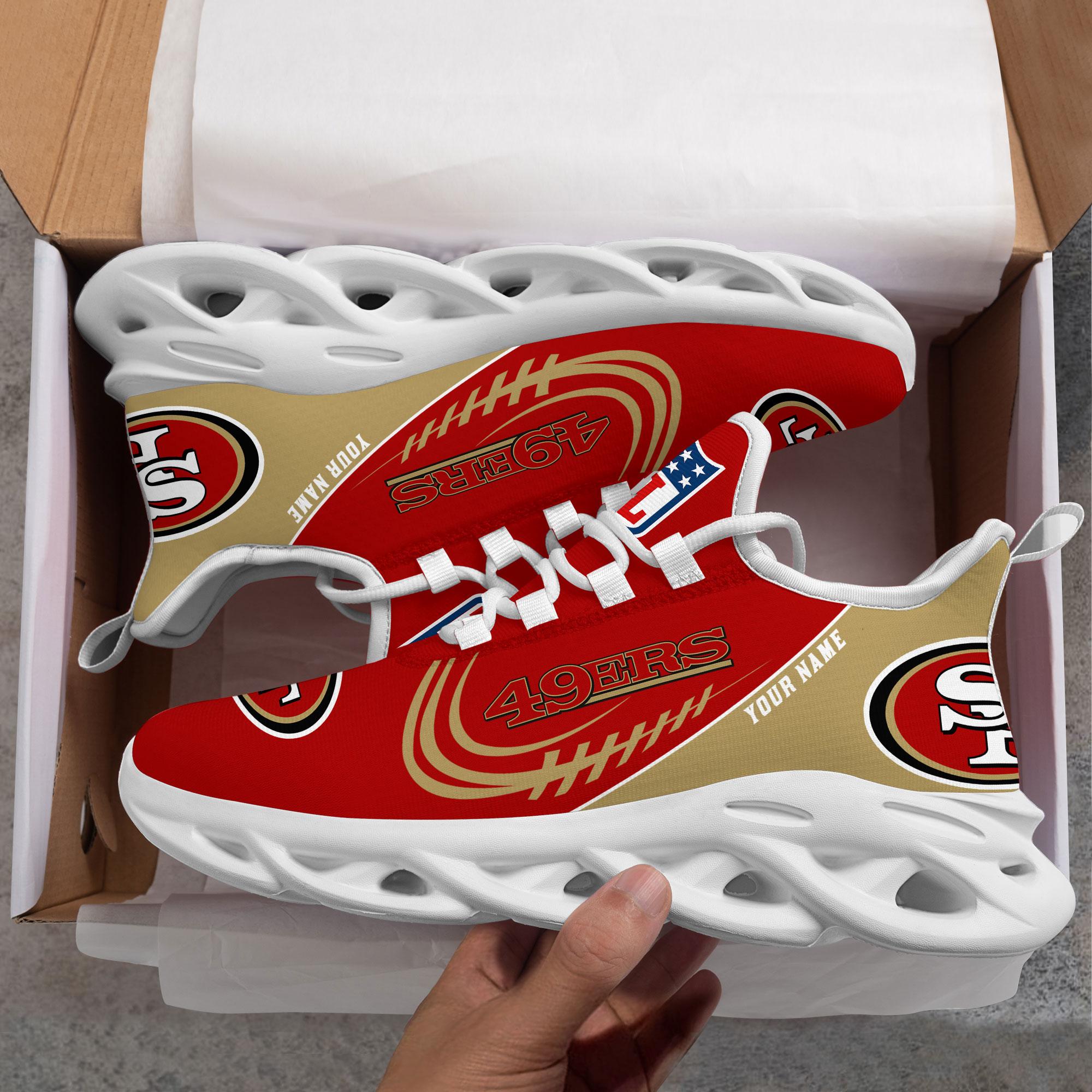San Francisco 49Ers Black Max Soul Shoes 2026 Versions Custom Name 630