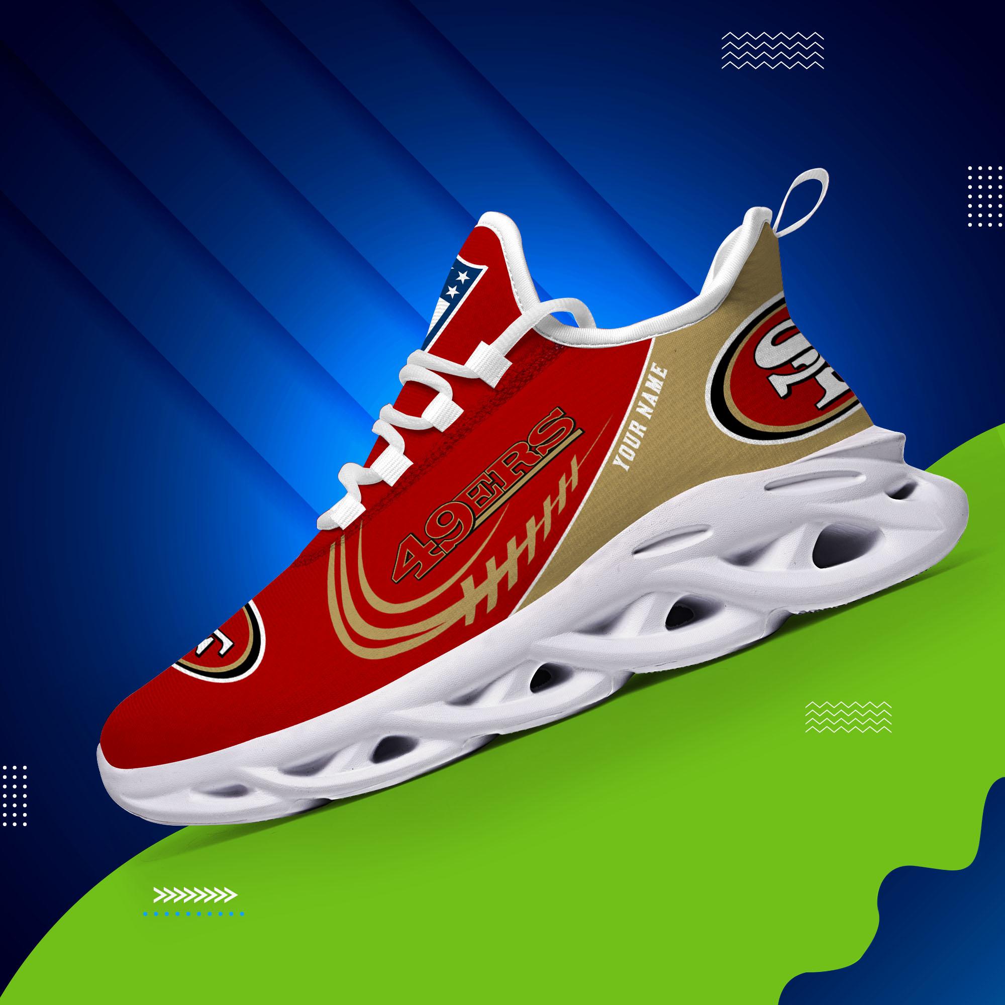 San Francisco 49Ers Black Max Soul Shoes 2026 Versions Custom Name 630