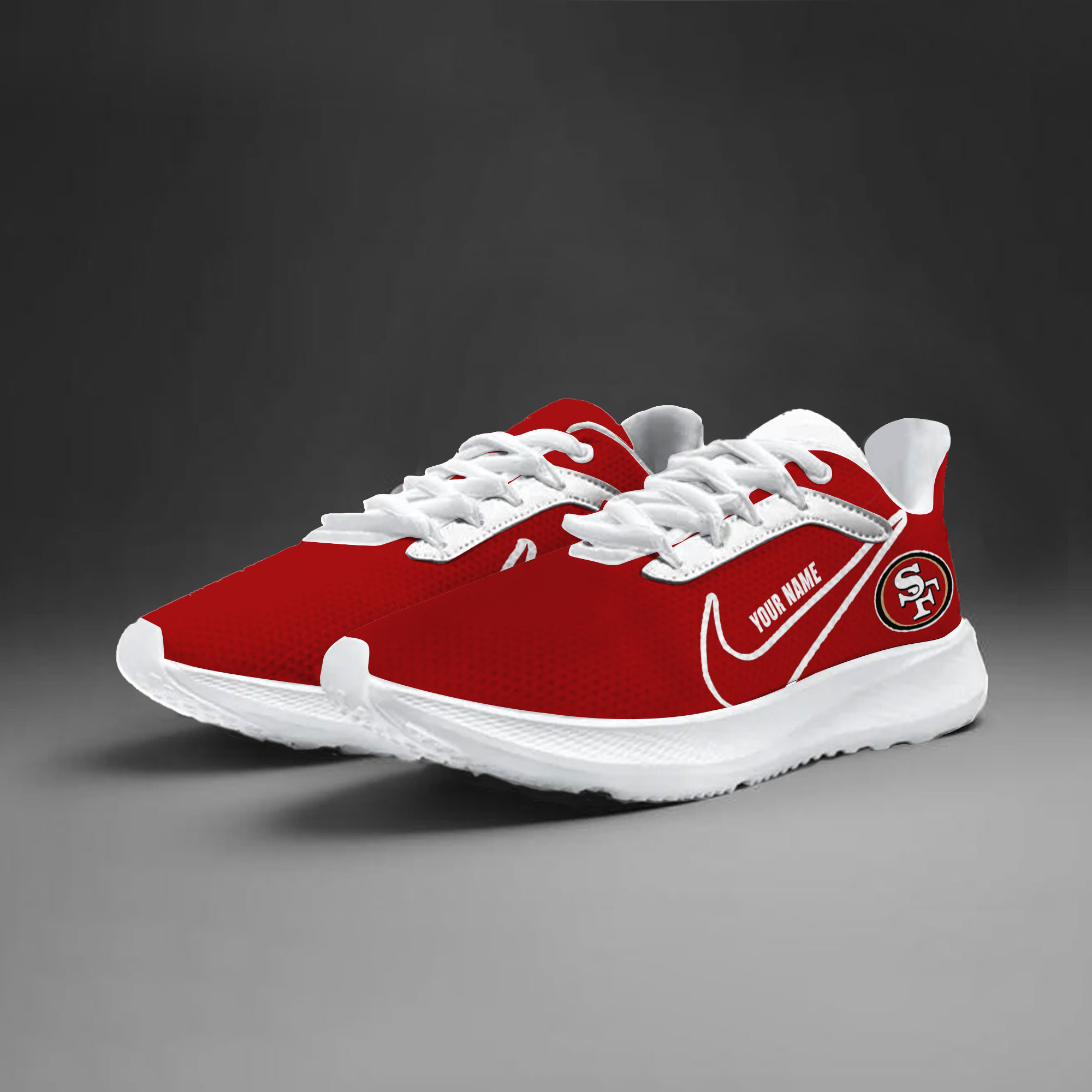 San Francisco 49ers Lightweight Patch Decor Running Shoes NK21