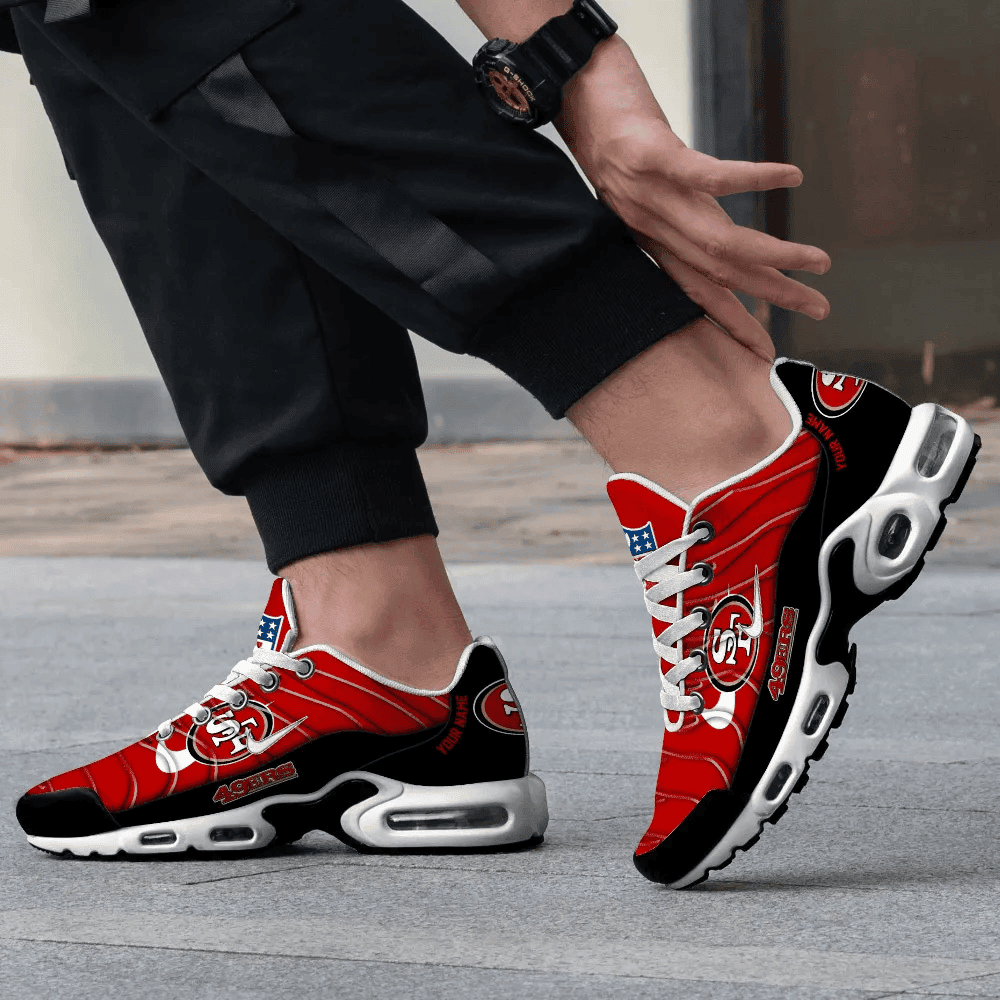 San Francisco 49ers Personalized Name Team Mix Colors V4 TN Shoes Air Cushion Sneakers