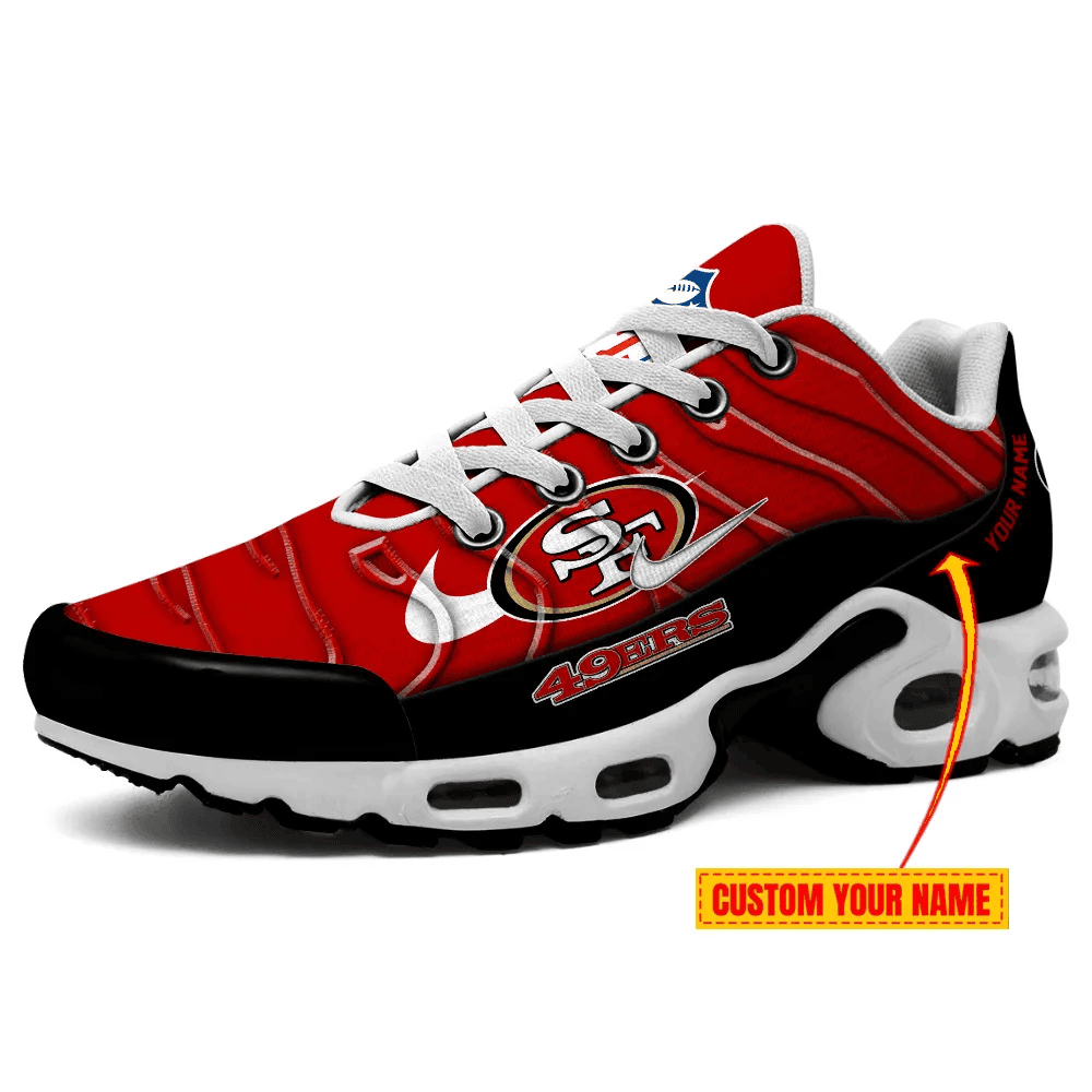 San Francisco 49ers Personalized Name Team Mix Colors V4 TN Shoes Air Cushion Sneakers