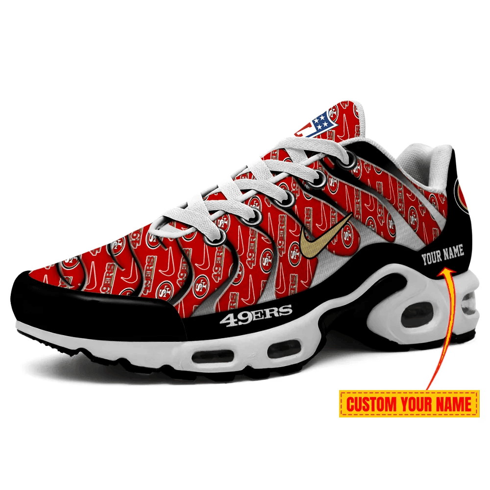 San Francisco 49ers Personalized Name Team Mix Colors V5 TN Shoes Air Cushion Sneakers