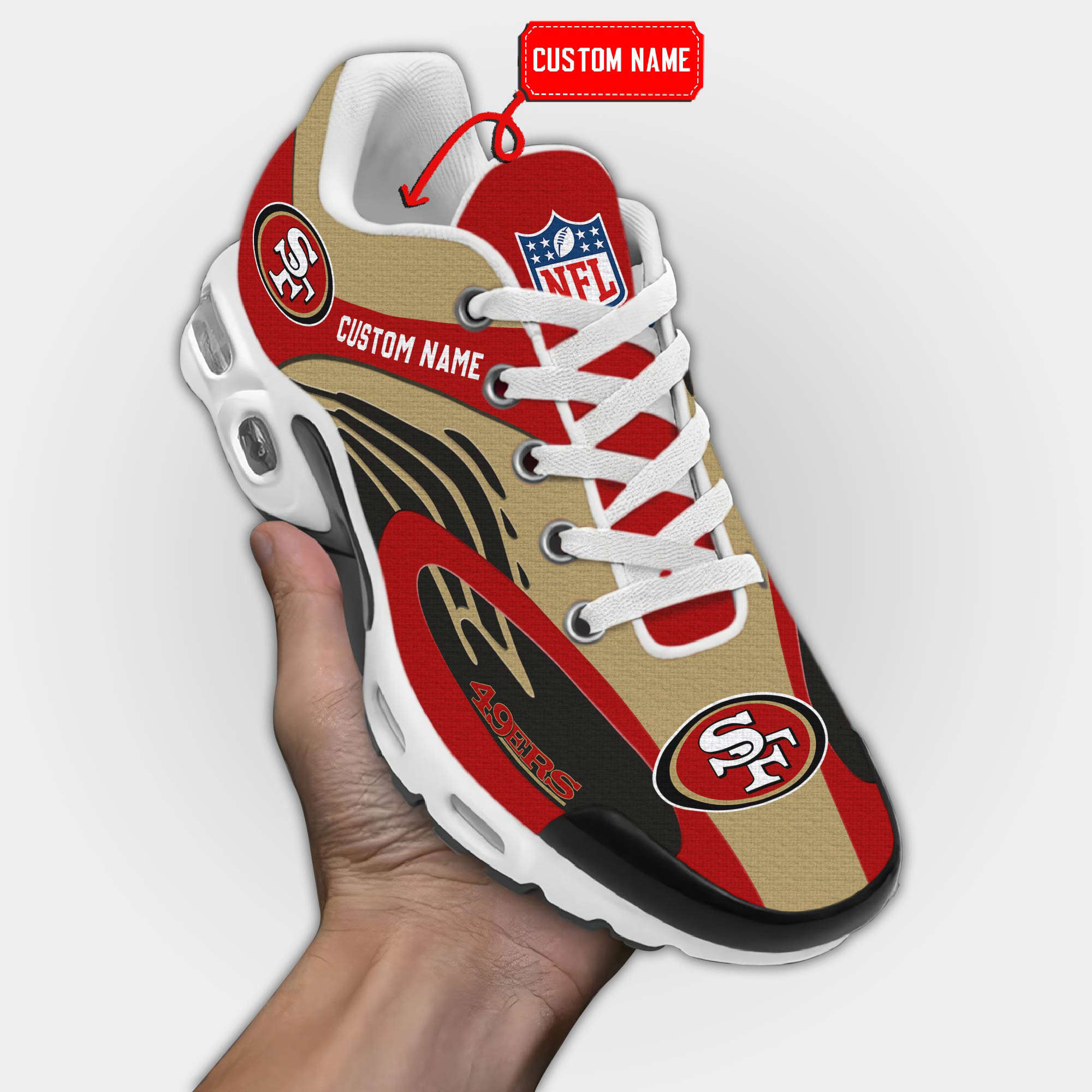 San Francisco 49ers Premium Air Max Plus Sport Sneakers For Fan Gifts