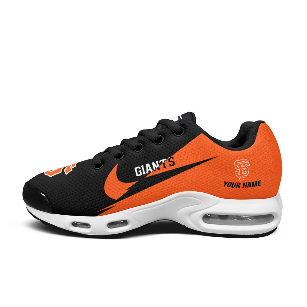San Francisco Giants Personalized Name Team Logo Wings Of God Pattern TN Air Max Shoes Air Cushion Sneakers
