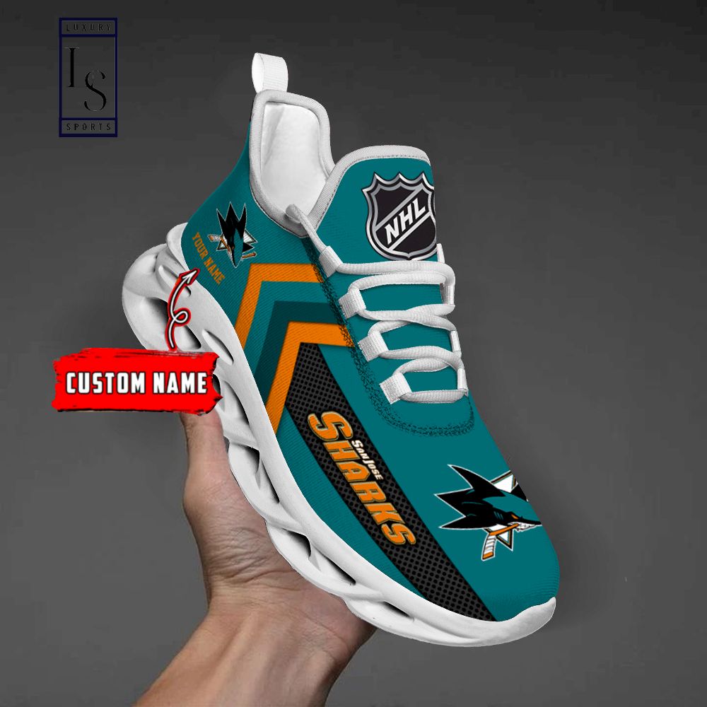 San Jose Sharks NHL Personalized Max Soul Shoes